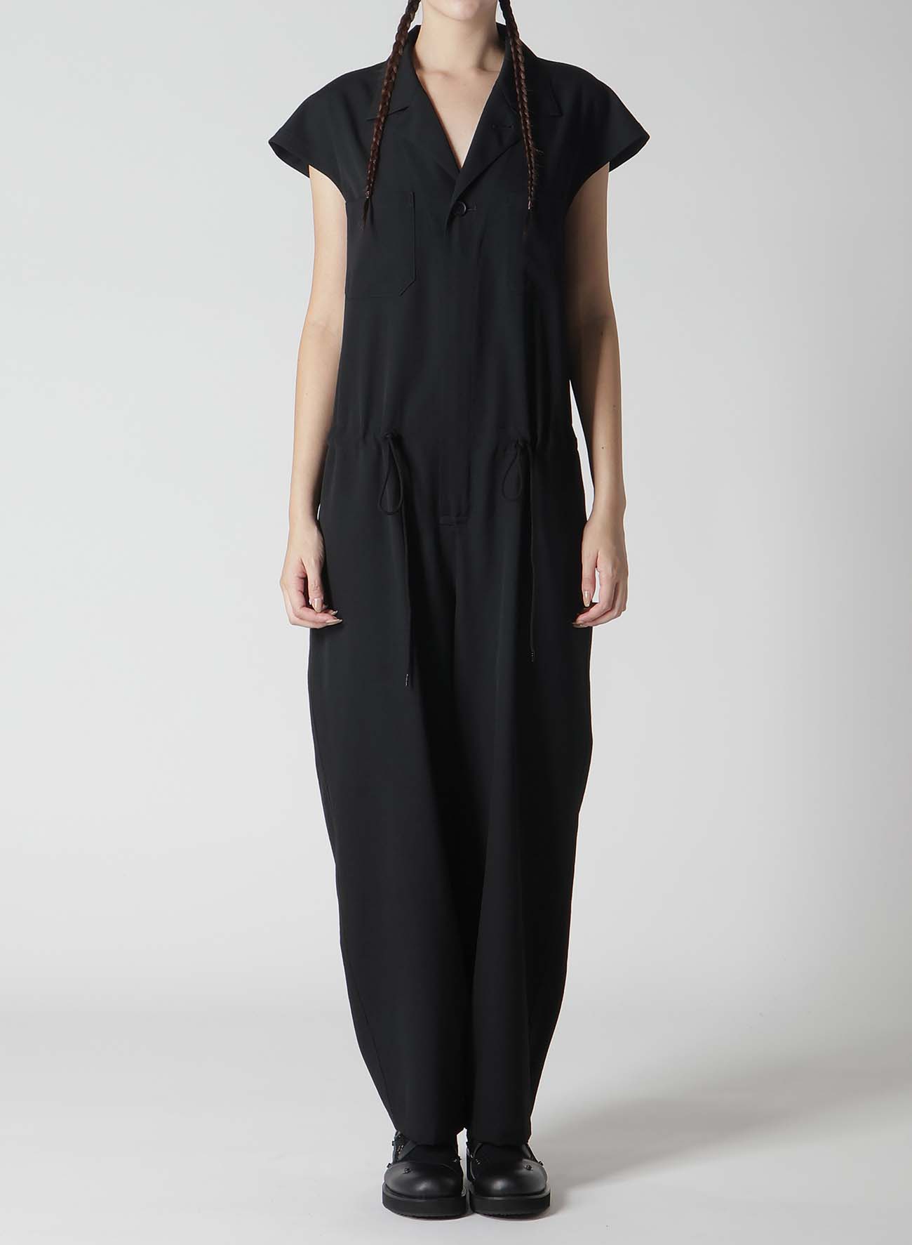 【1/10 10:00(JST) Release】WOOL GABARDINE OPEN COLLOR OVERALLS