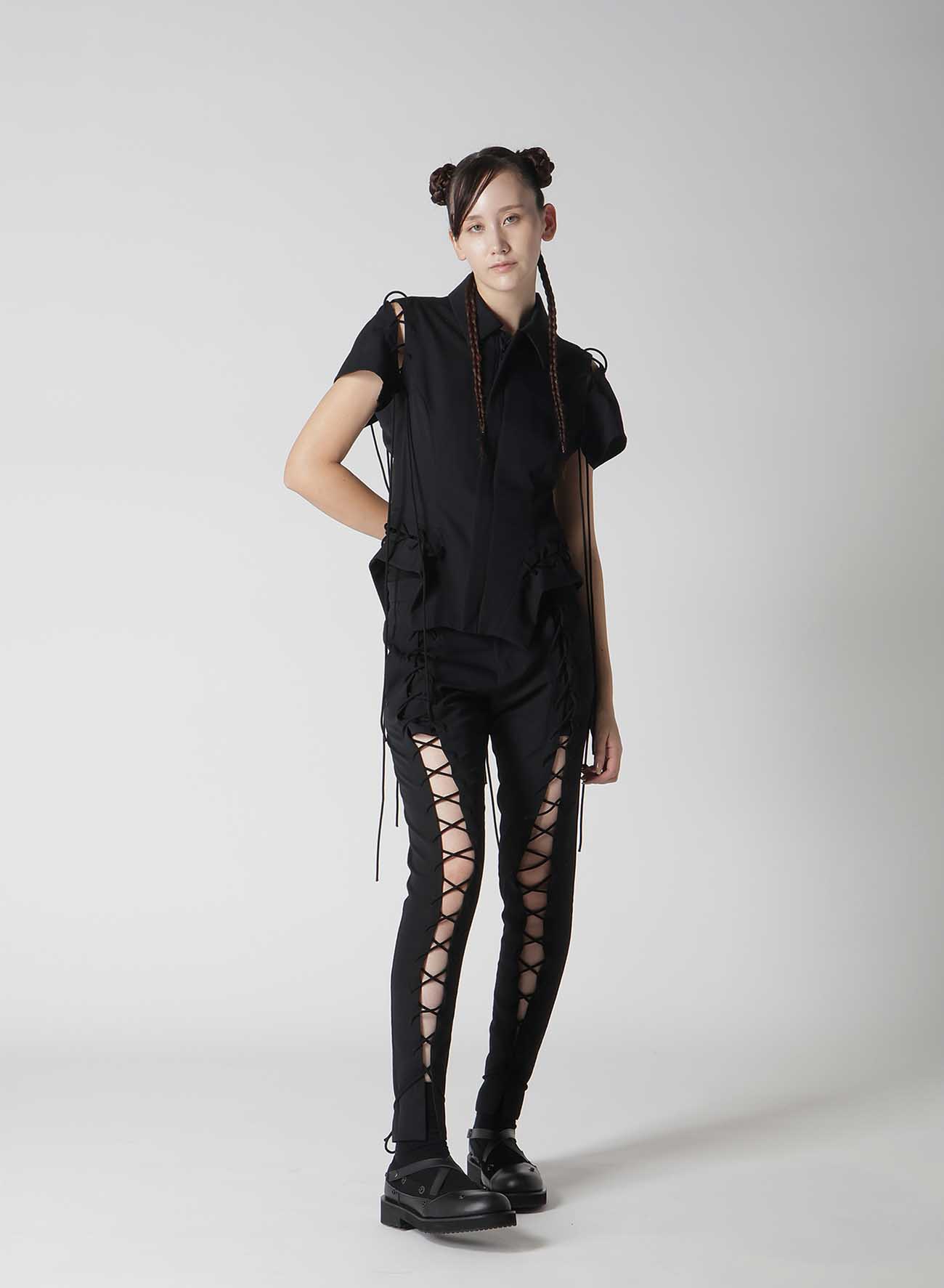 【1/10 10:00(JST) Release】WOOL GABARDINE LACE-UP PANTS