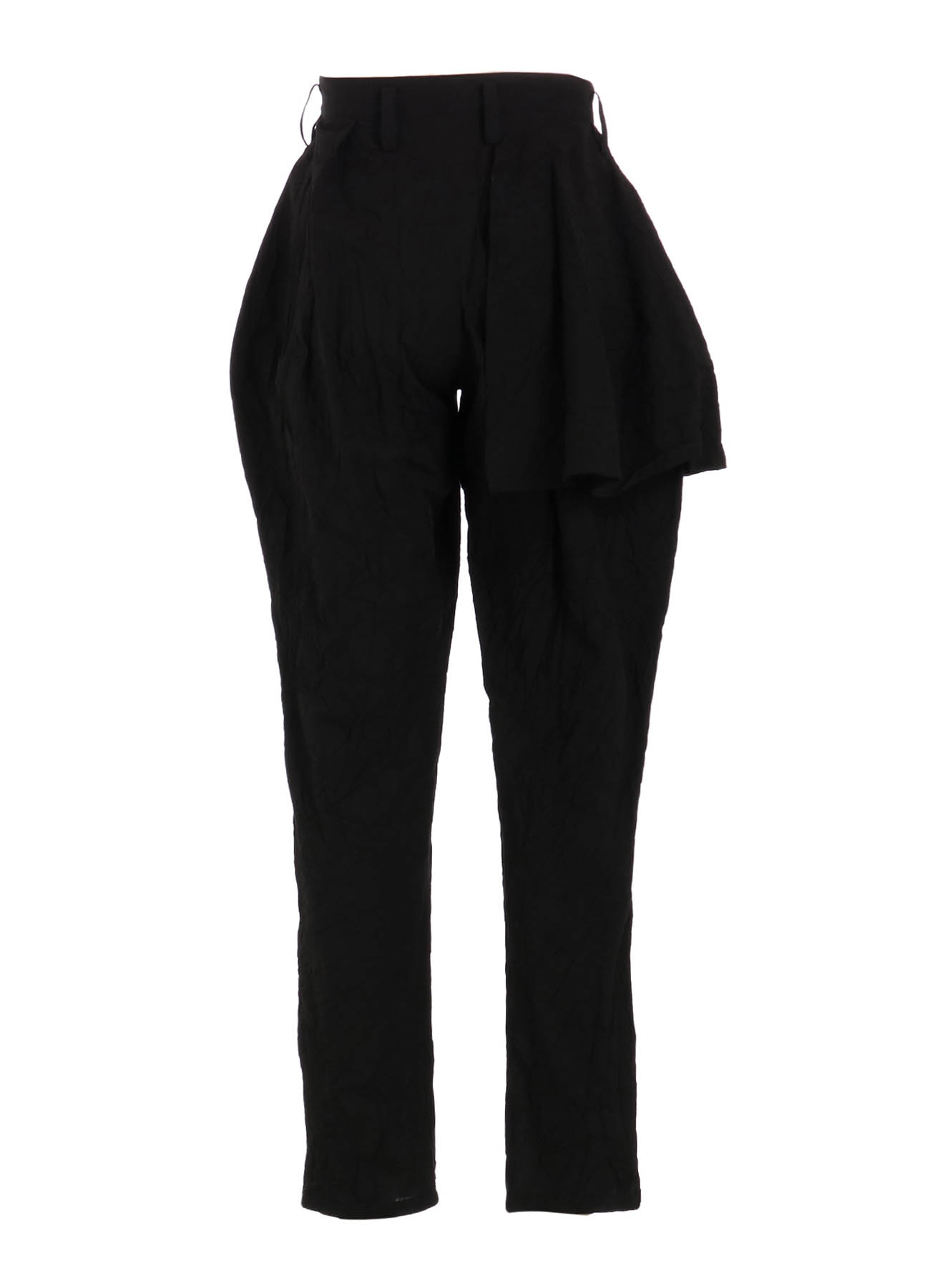 WASHER TYPEWRITER FRILLED TUCK PANTS