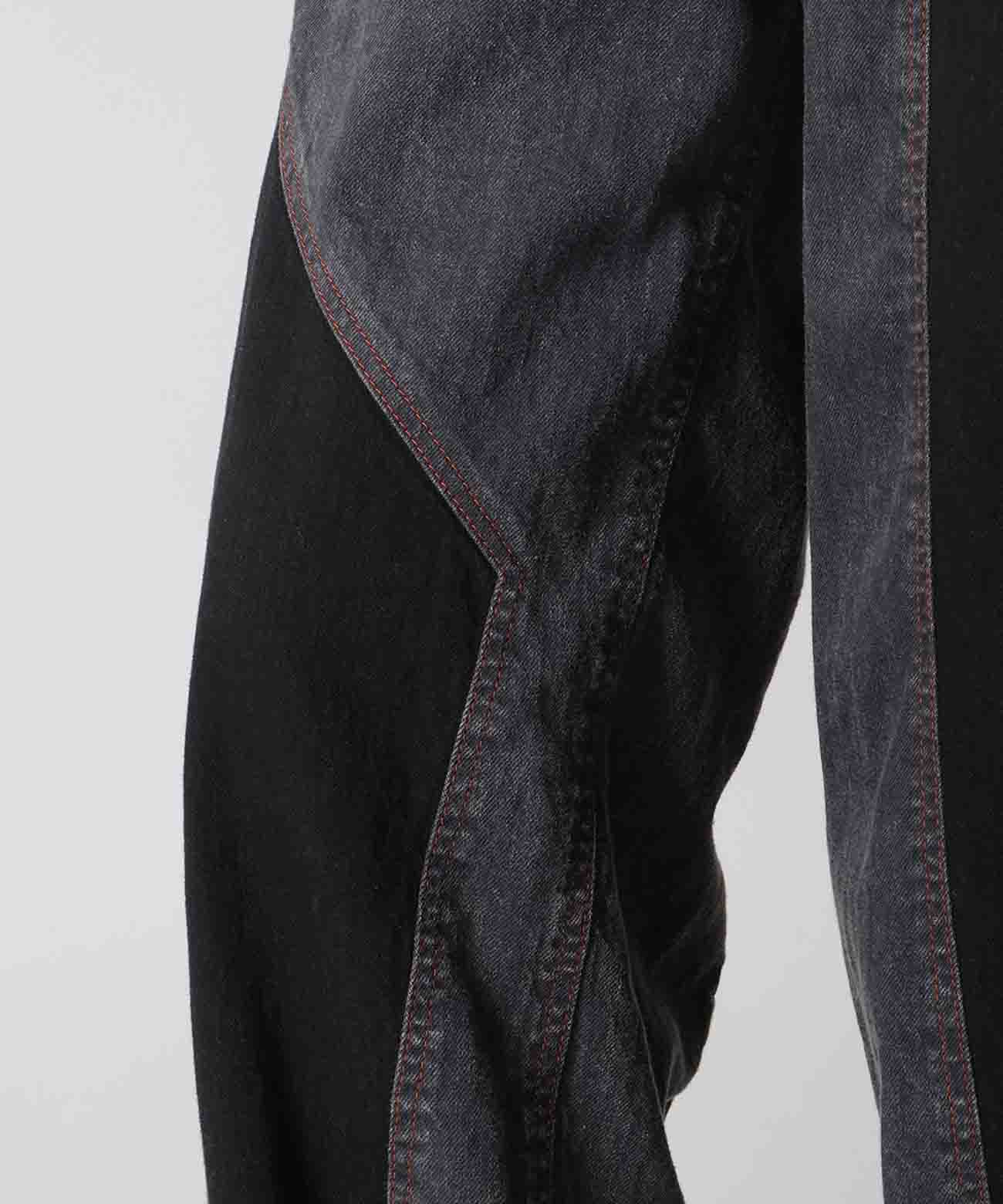 POWDER BLEACH PANELED PANTS