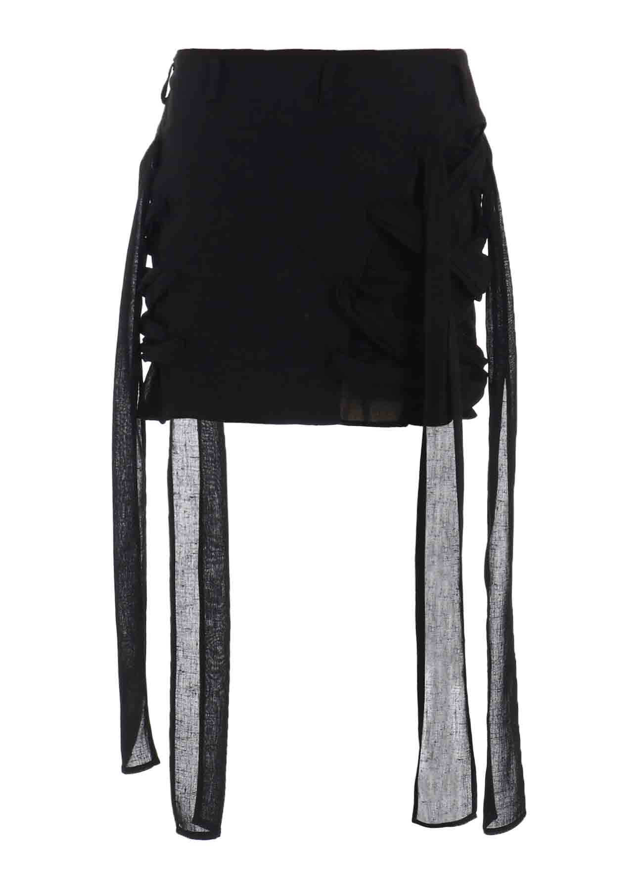 【1/10 10:00(JST) Release】GAUZE RIBBON LACE-UP SHORT SKIRT