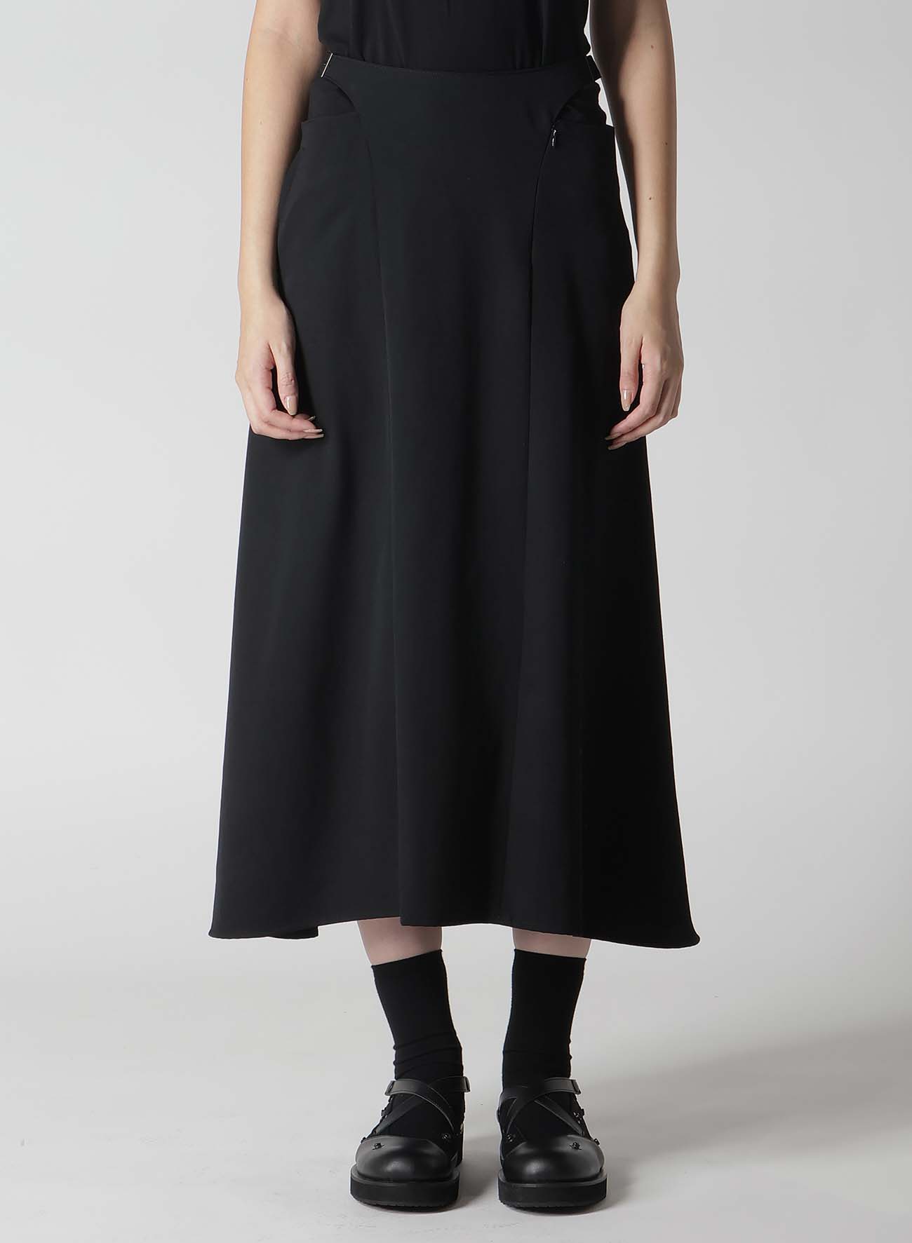 【1/10 10:00(JST) Release】WOOL GABARDINE WAIST BELT SKIRT