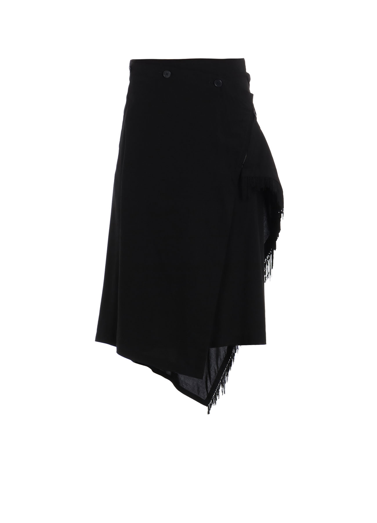 RAYON LAWN FRINGE WRAP SKIRT