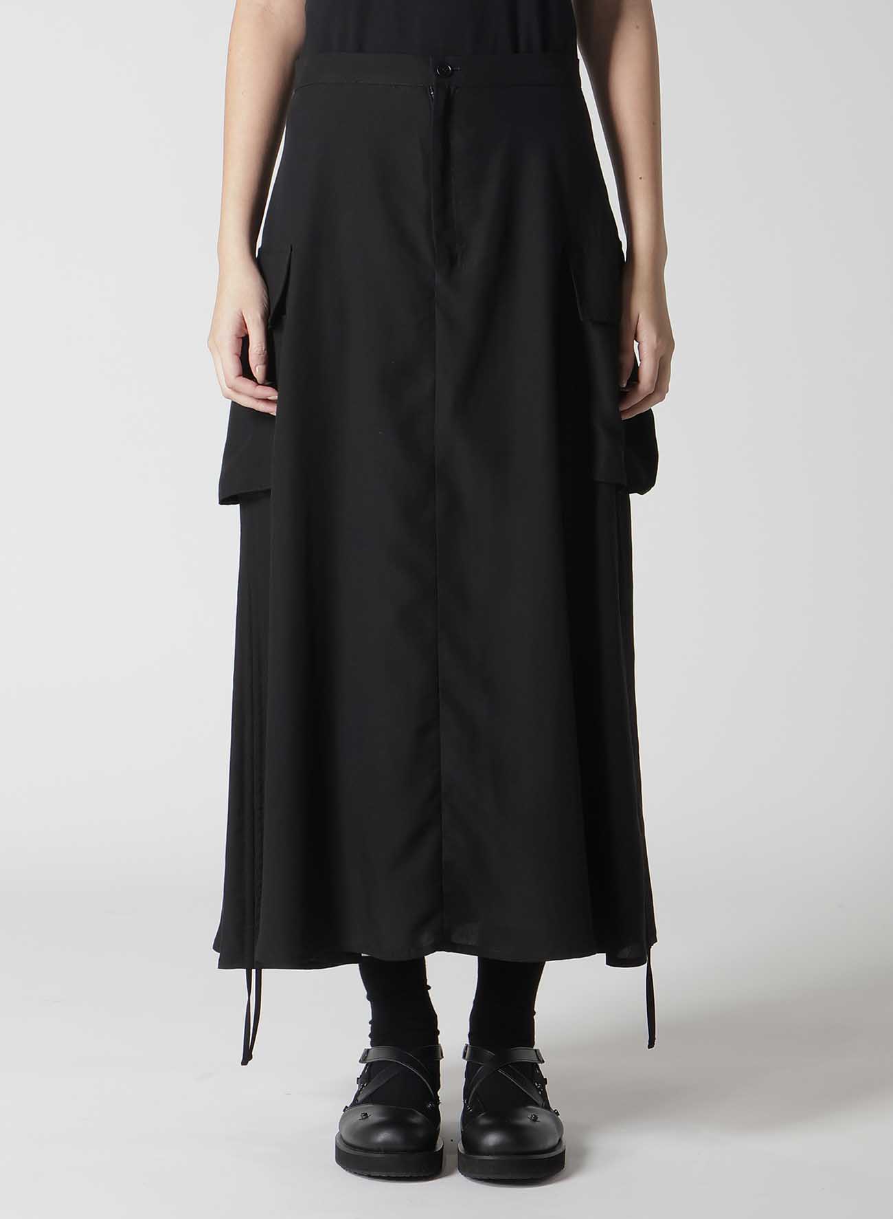 POPLIN SIDE STRING SKIRT