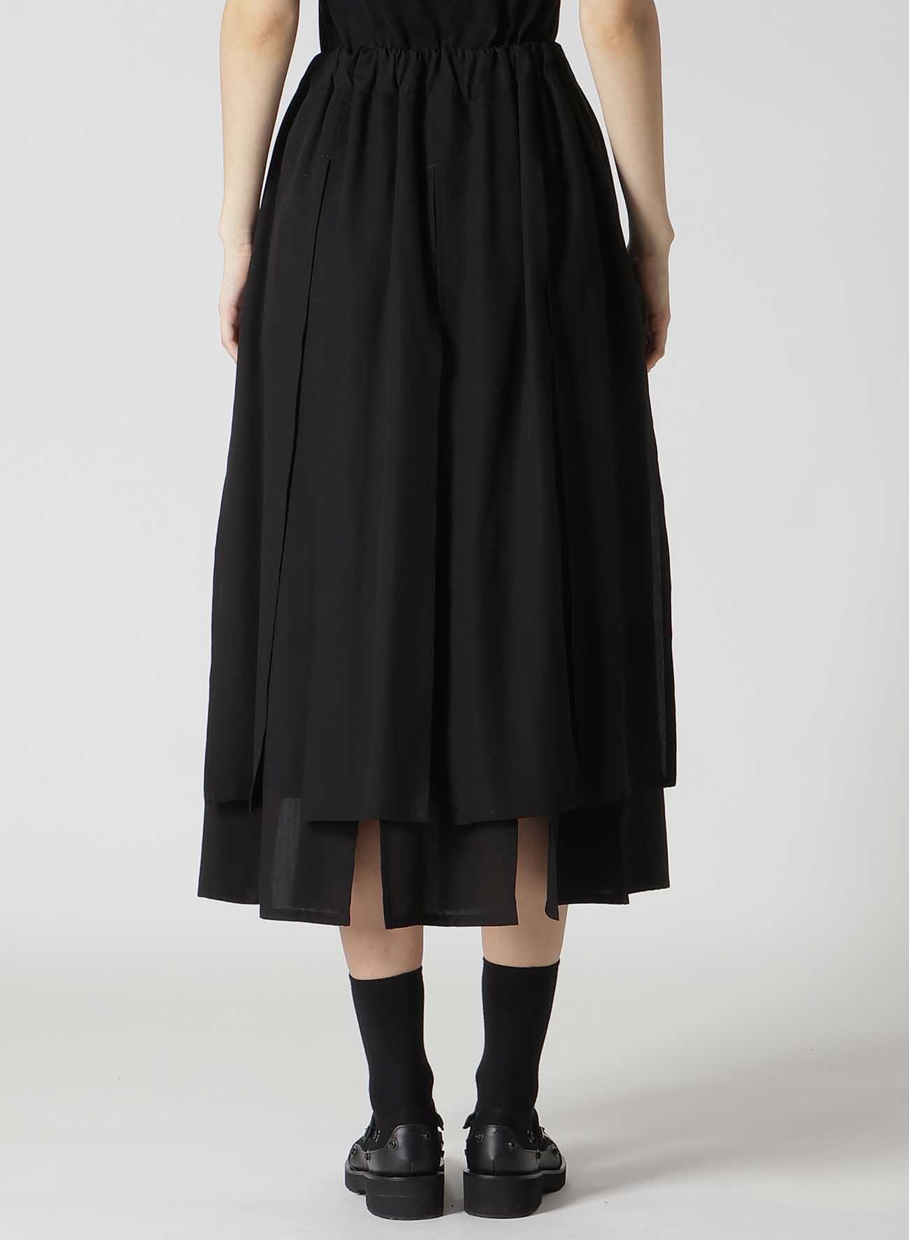 POPLIN PANELED SKIRT