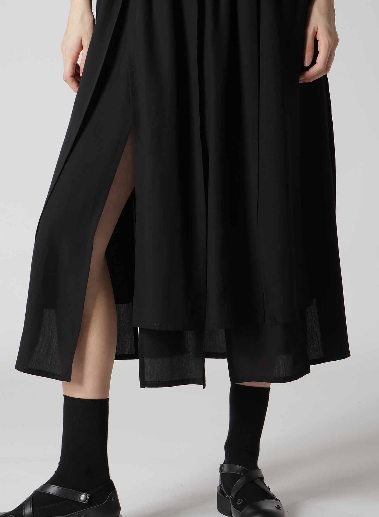 POPLIN PANELED SKIRT