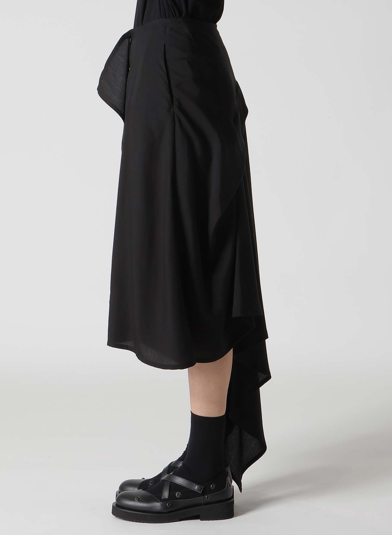 POPLIN WRAP SKIRT