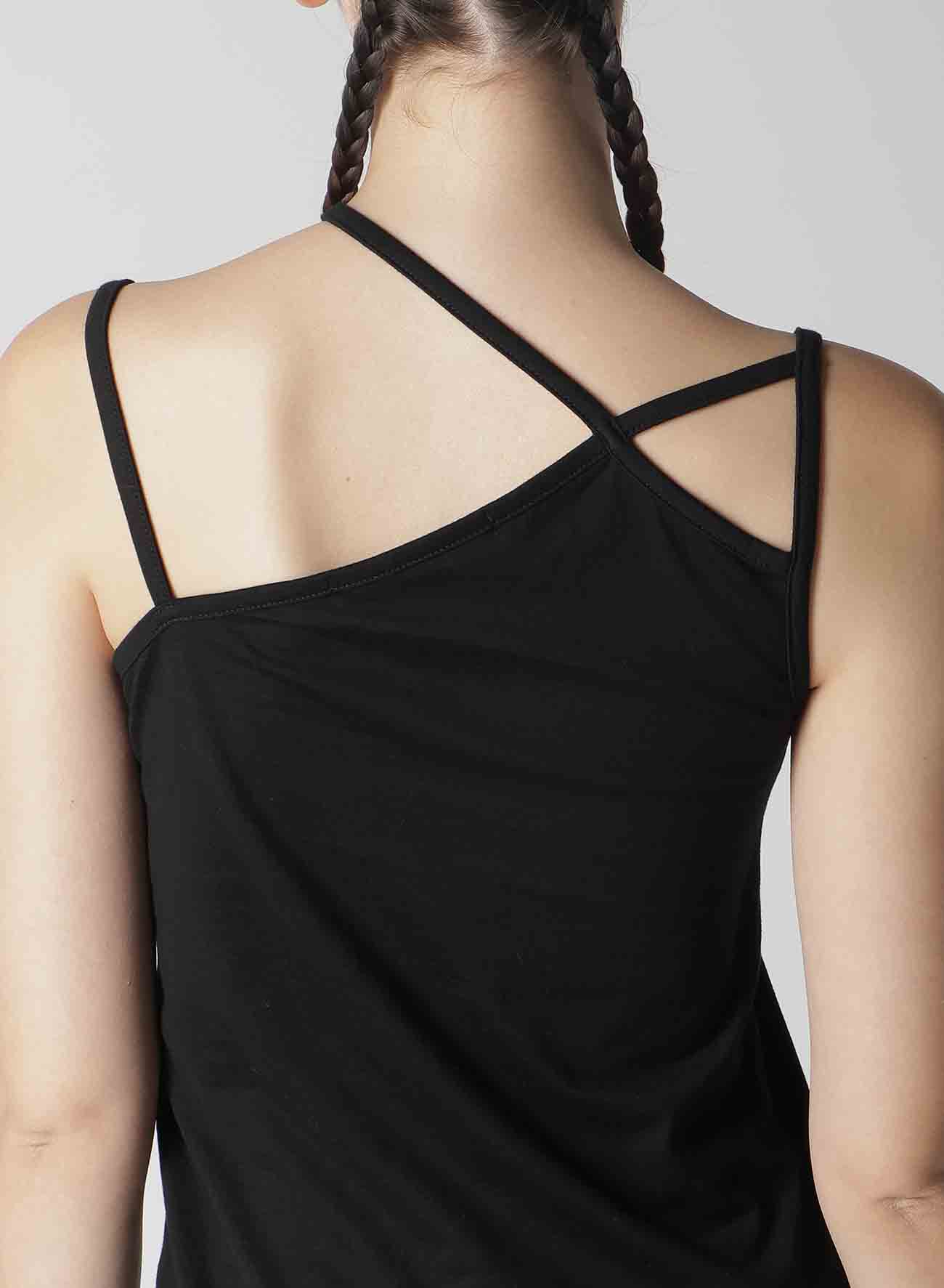 PLAIN STITCH STRING DETAIL CAMISOLE