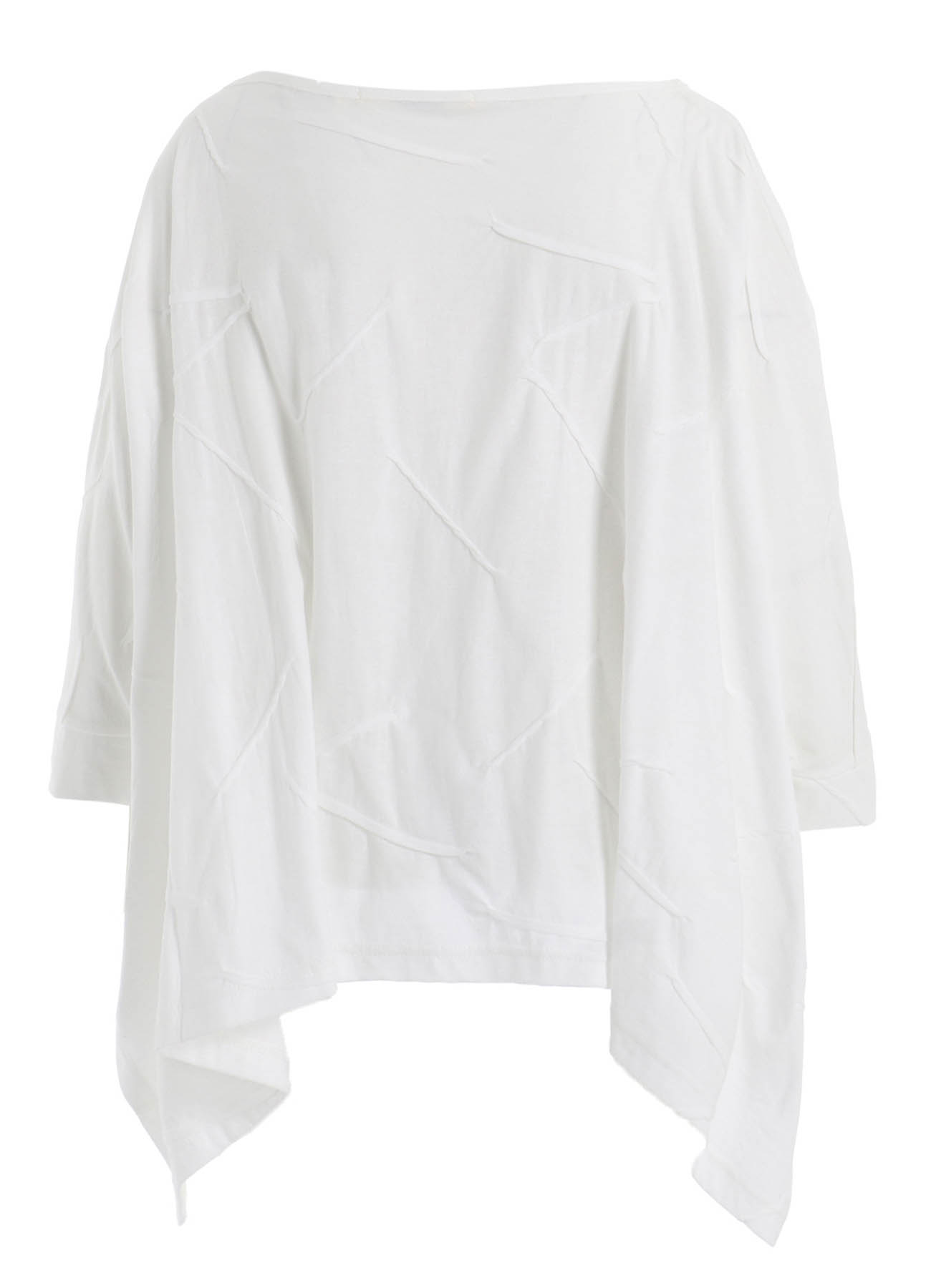 TUCK JACQUARD BIG SQUARE T-SHIRT