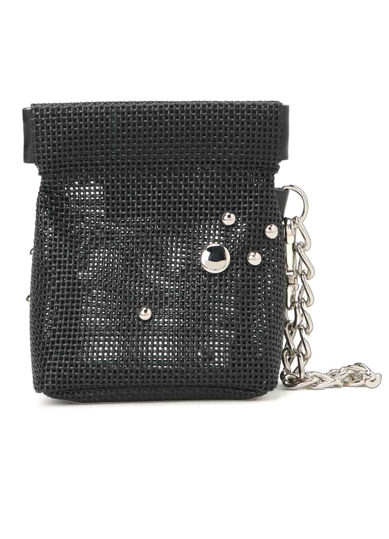 MICRO MESH DOT STUDS POUCH S