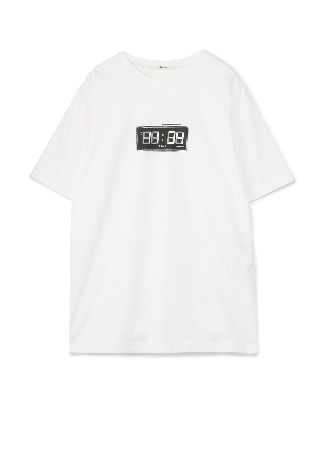 Clock Print Oversized T-Shirt