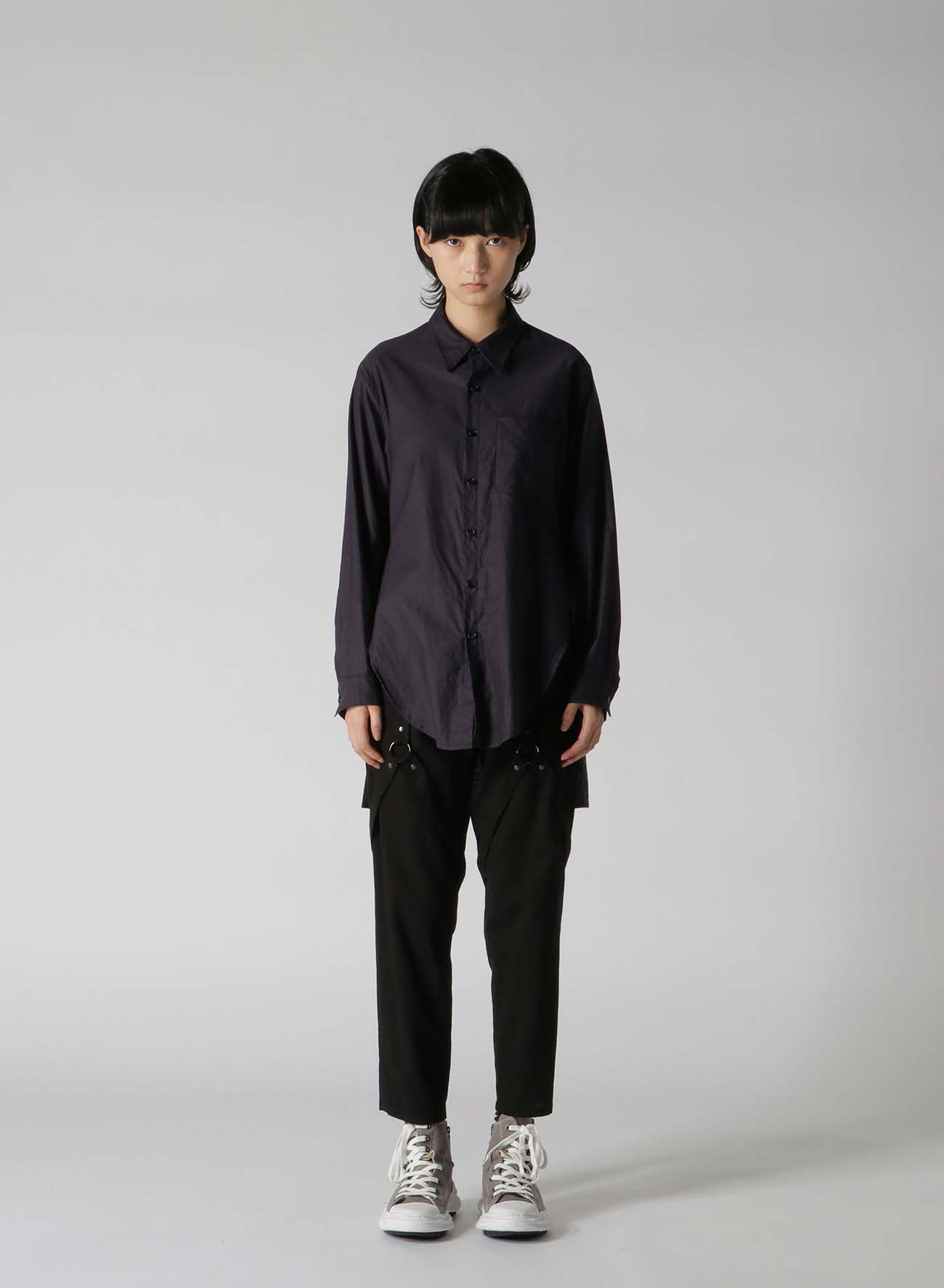 C/TWILL FRONT SLEEVE CURVE SHIRT