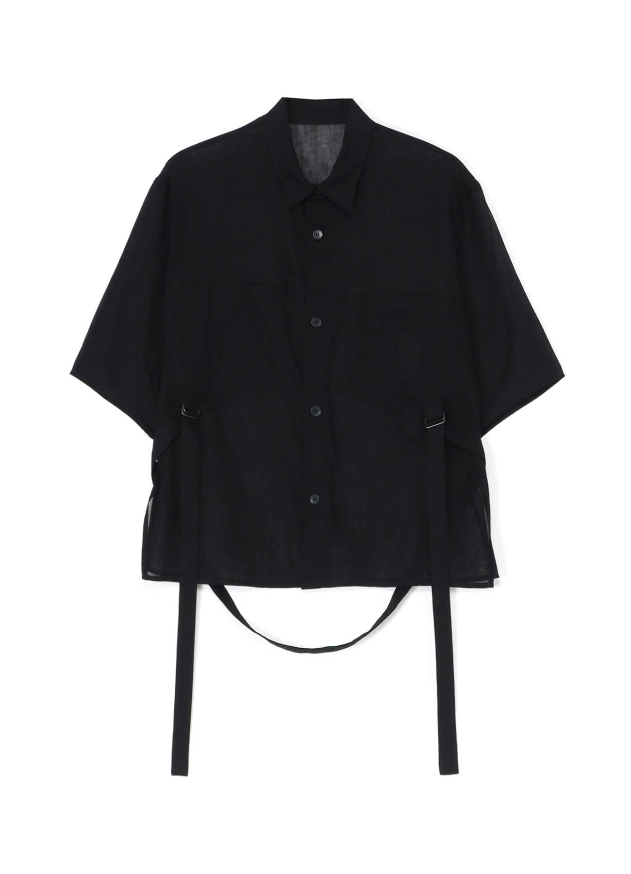 COTTON GAUZE BUTTON-UP SHORT SLEEVE SHIRT