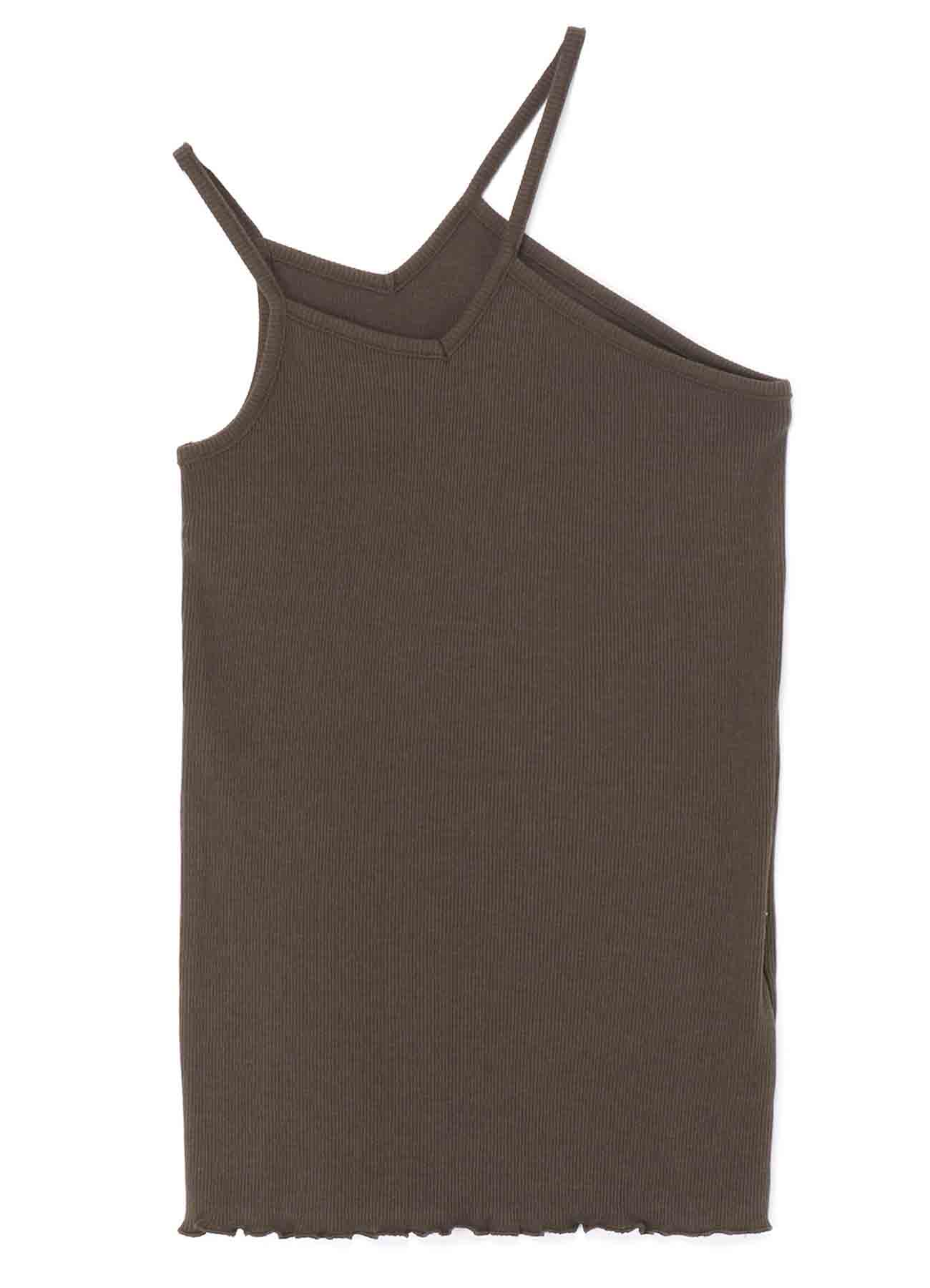 C/RY RIB STITCH A ASYMME CAMI