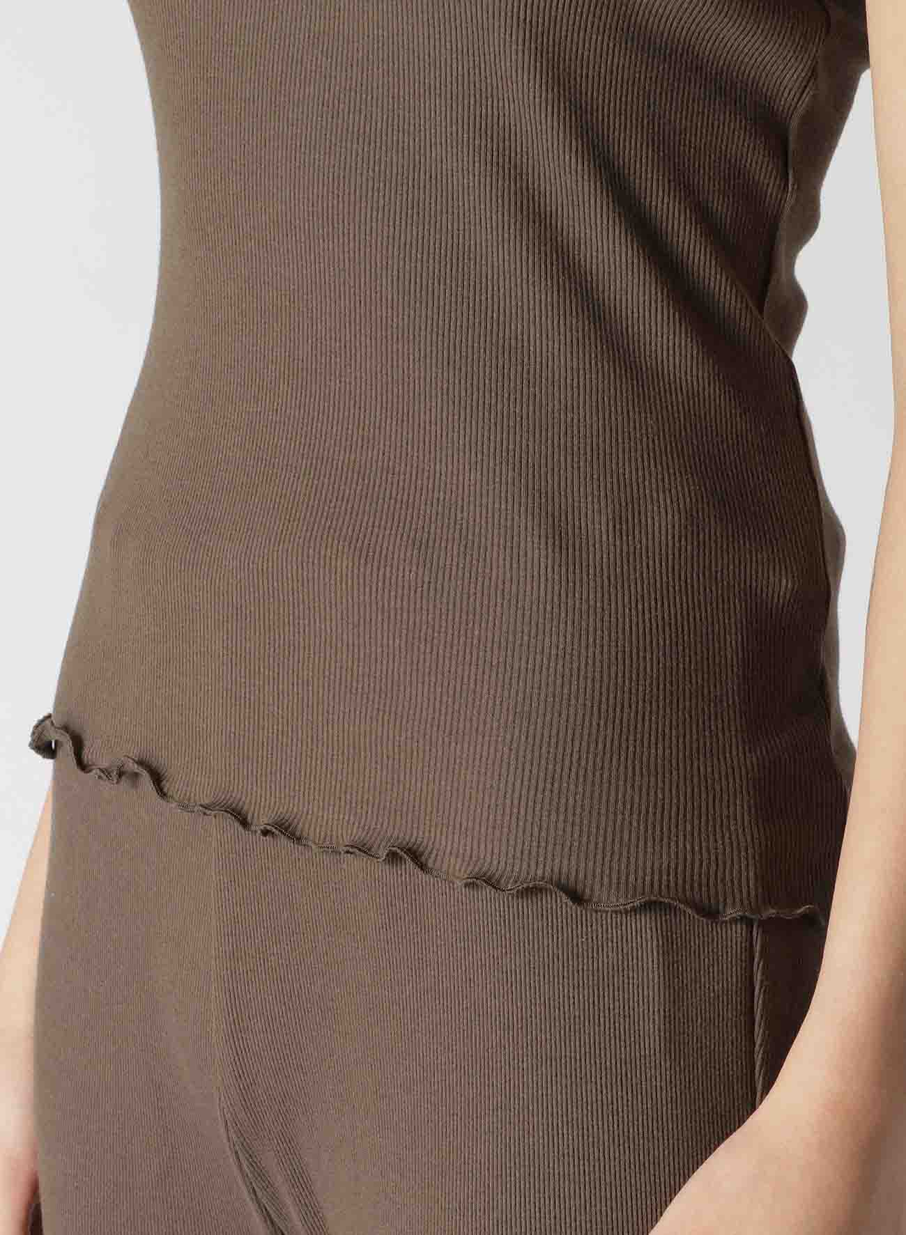 C/RY RIB STITCH A ASYMME CAMI