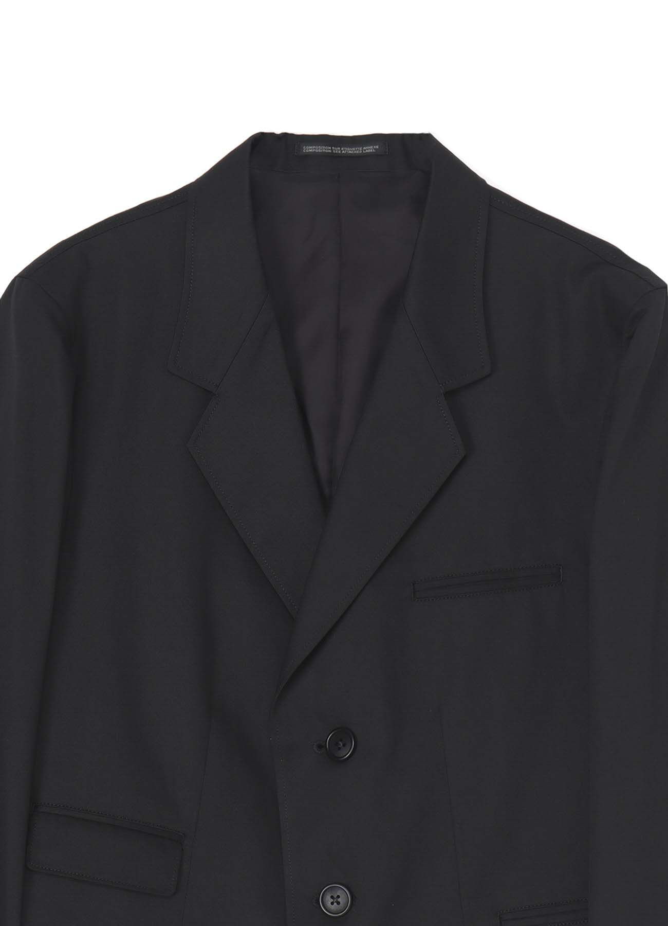 COTTON/POLYESTER TWILL 3-BUTTON JACKET