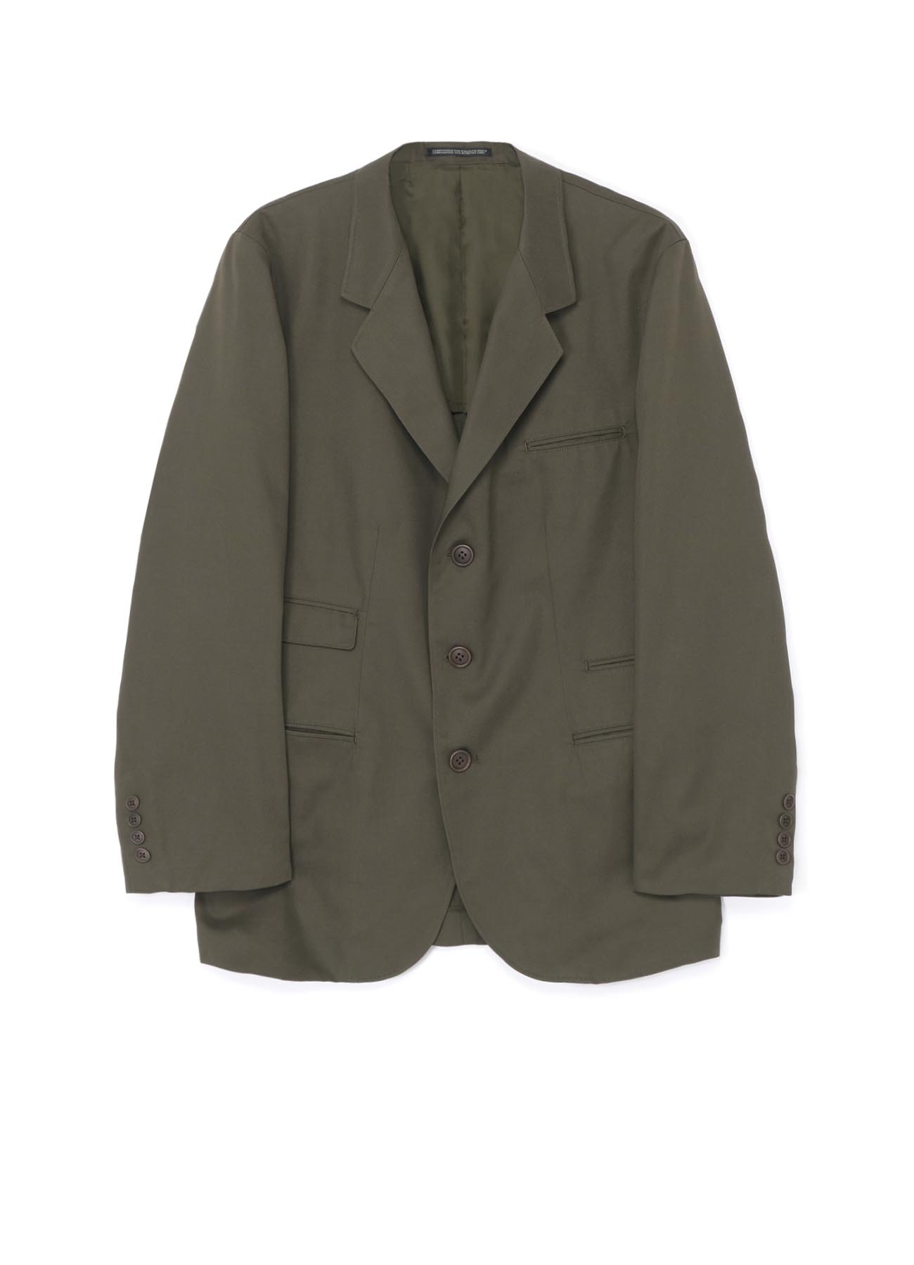 COTTON/POLYESTER TWILL 3-BUTTON JACKET