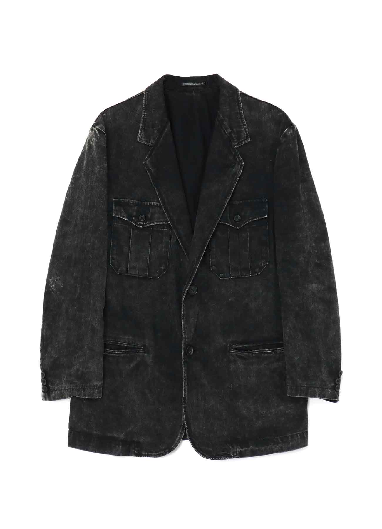 BLEACHING DENIM 2-BUTTON JACKET