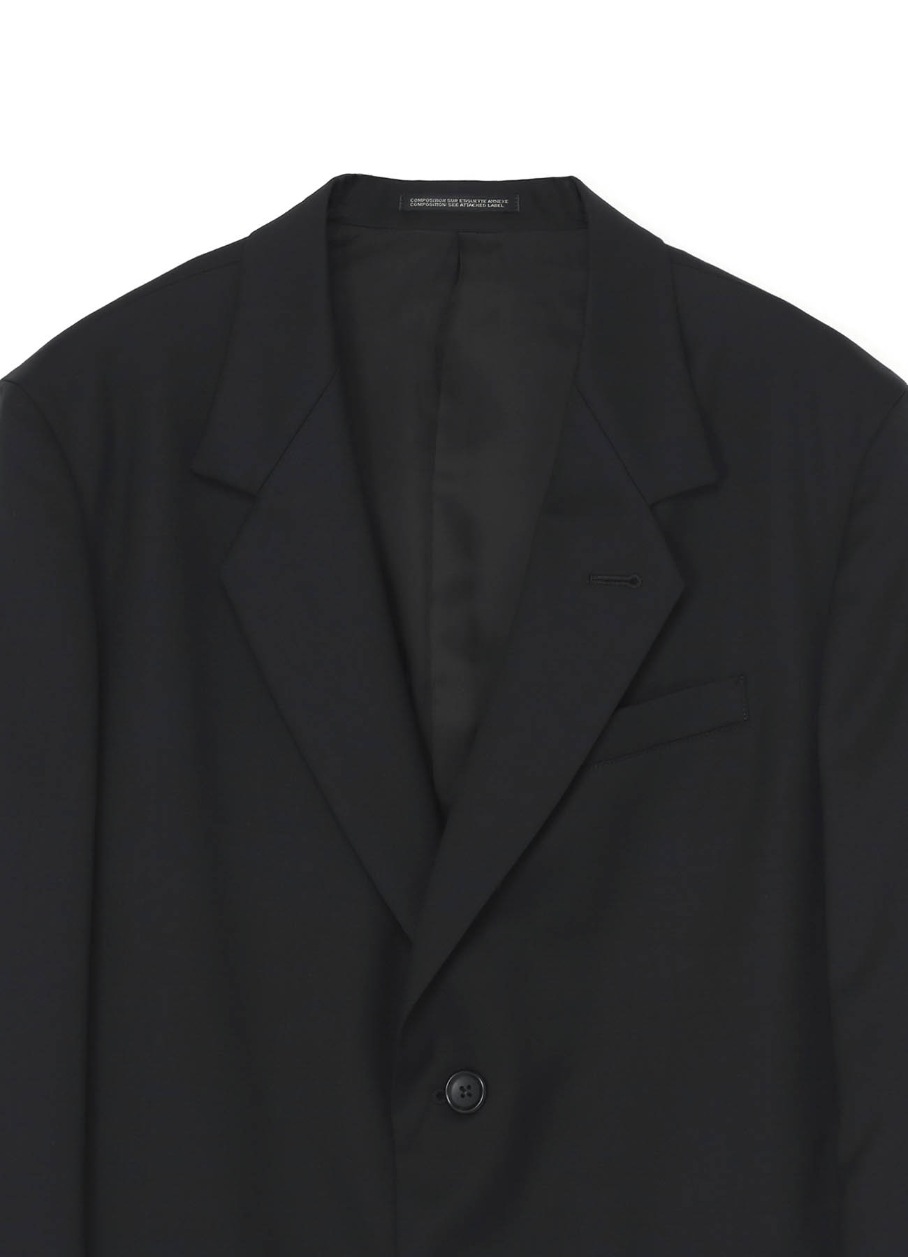 WOOL GABARDINE 2-BUTTON JACKET