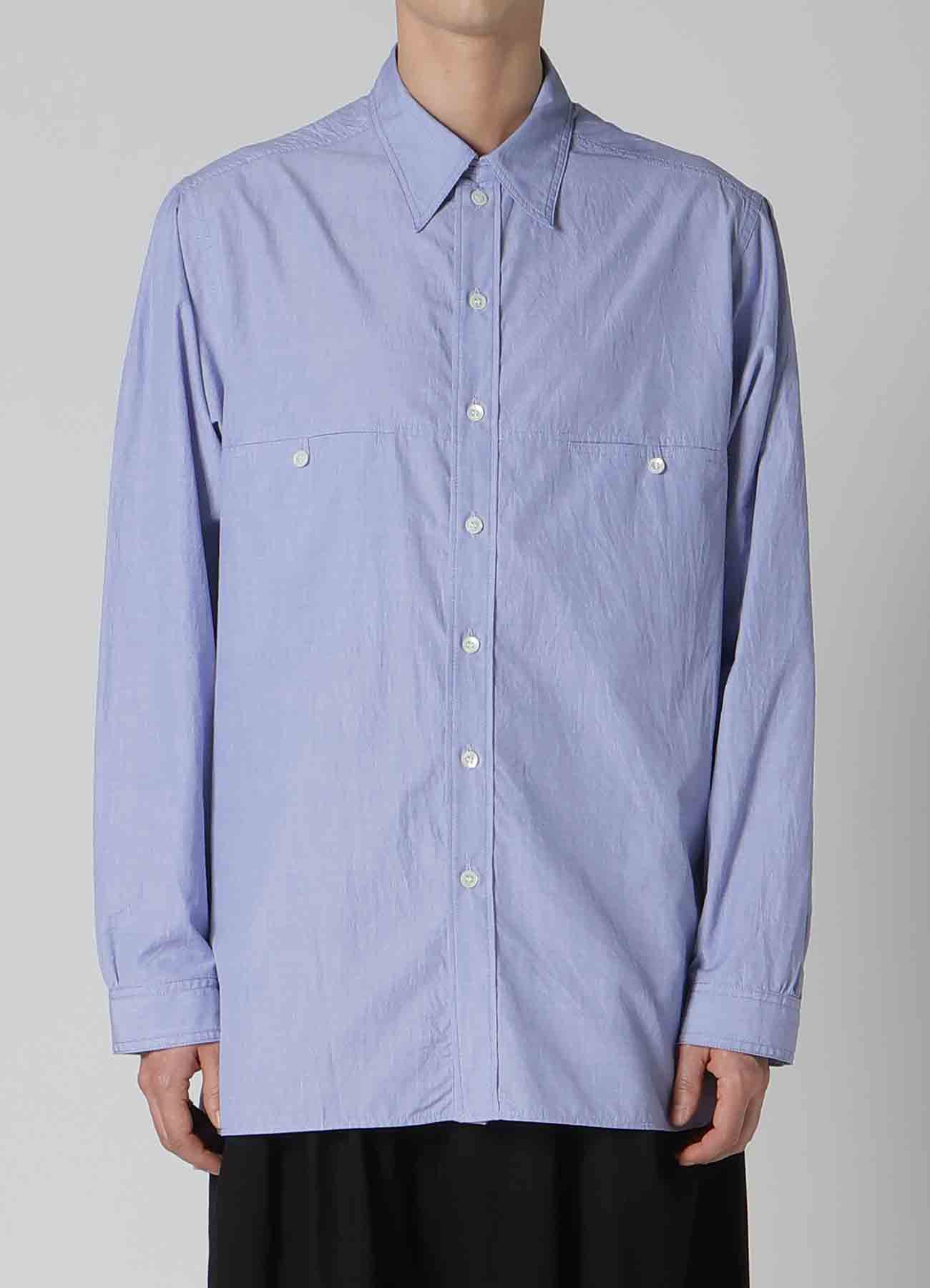 CHAIN STITCHED SHIRT WITH FRONT PANEL