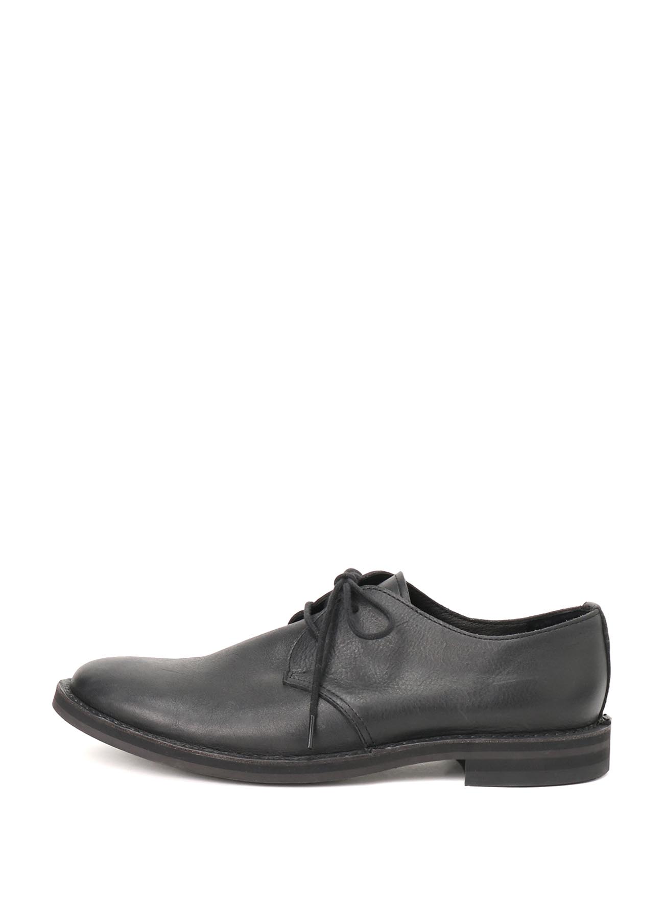 OIL WAX LEATHER PLAIN TOE SHOES