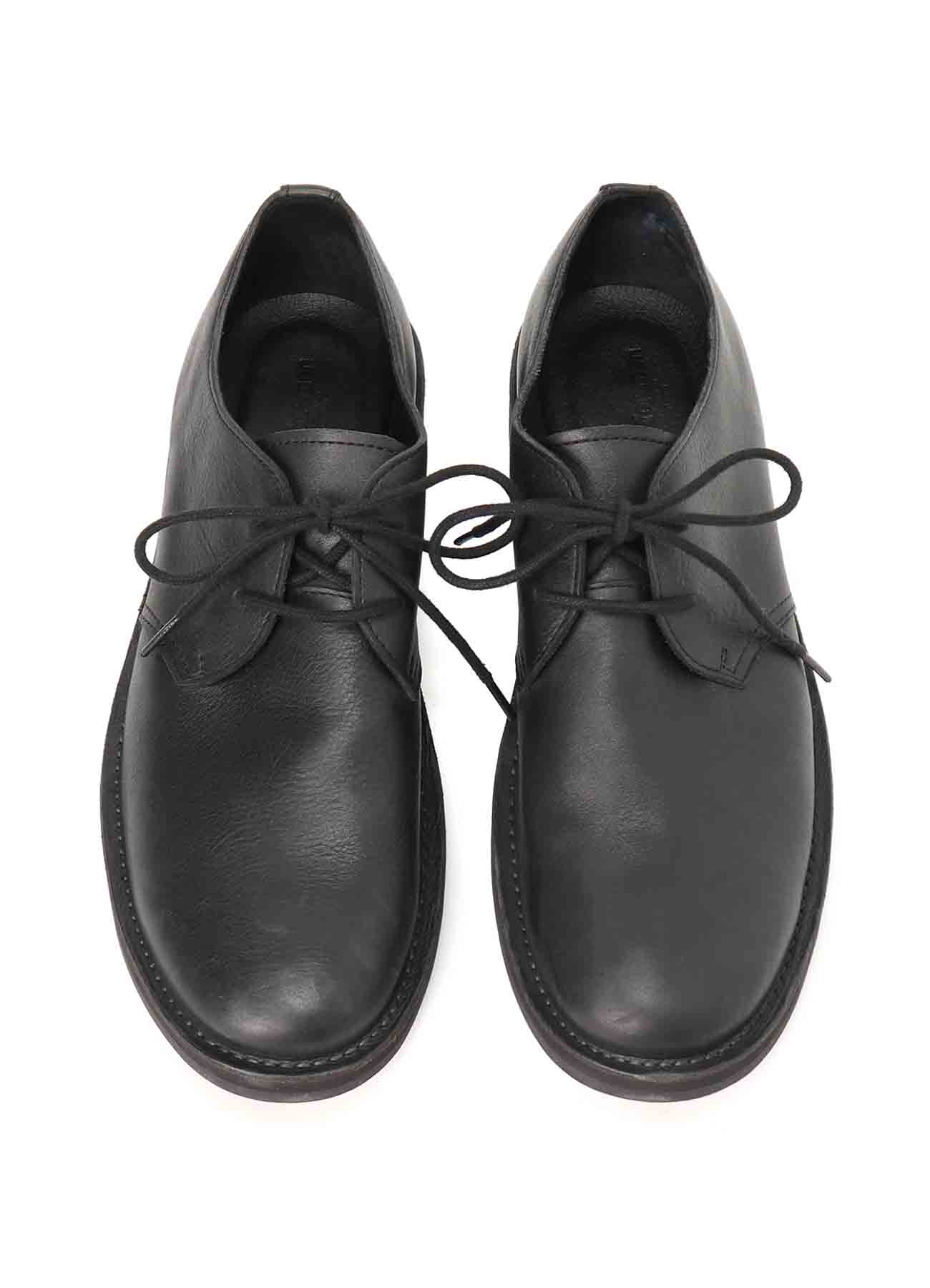 OIL WAX LEATHER PLAIN TOE SHOES