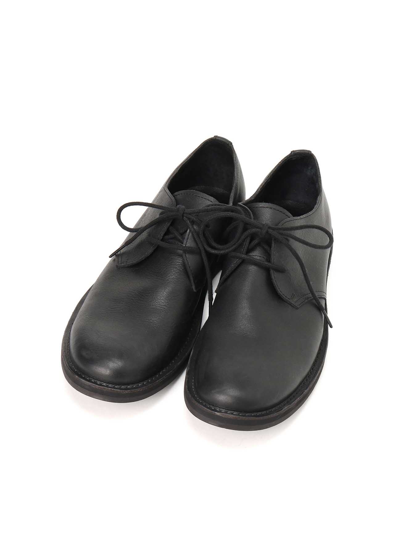 OIL WAX LEATHER PLAIN TOE SHOES