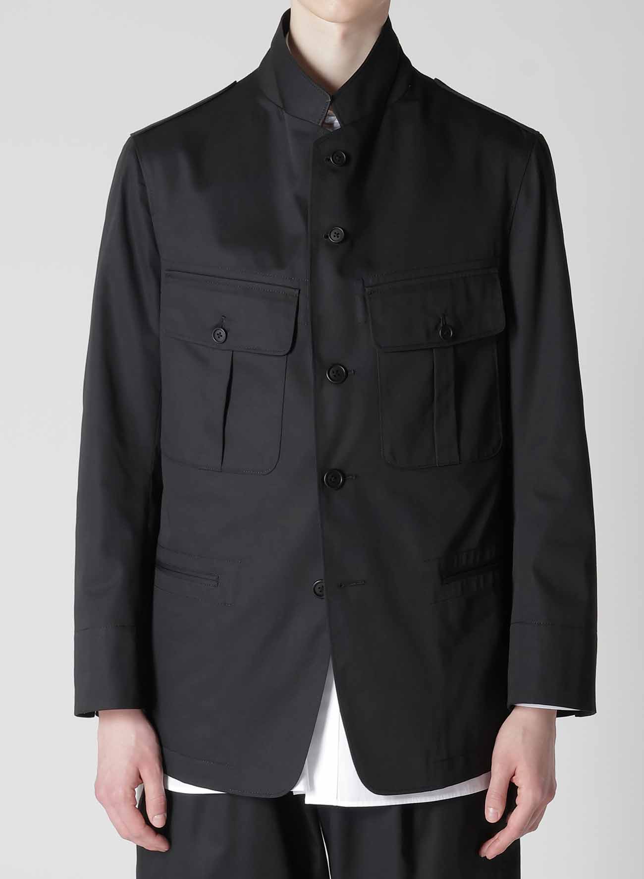 T/C TWILL ACTION PLEATS JACKET