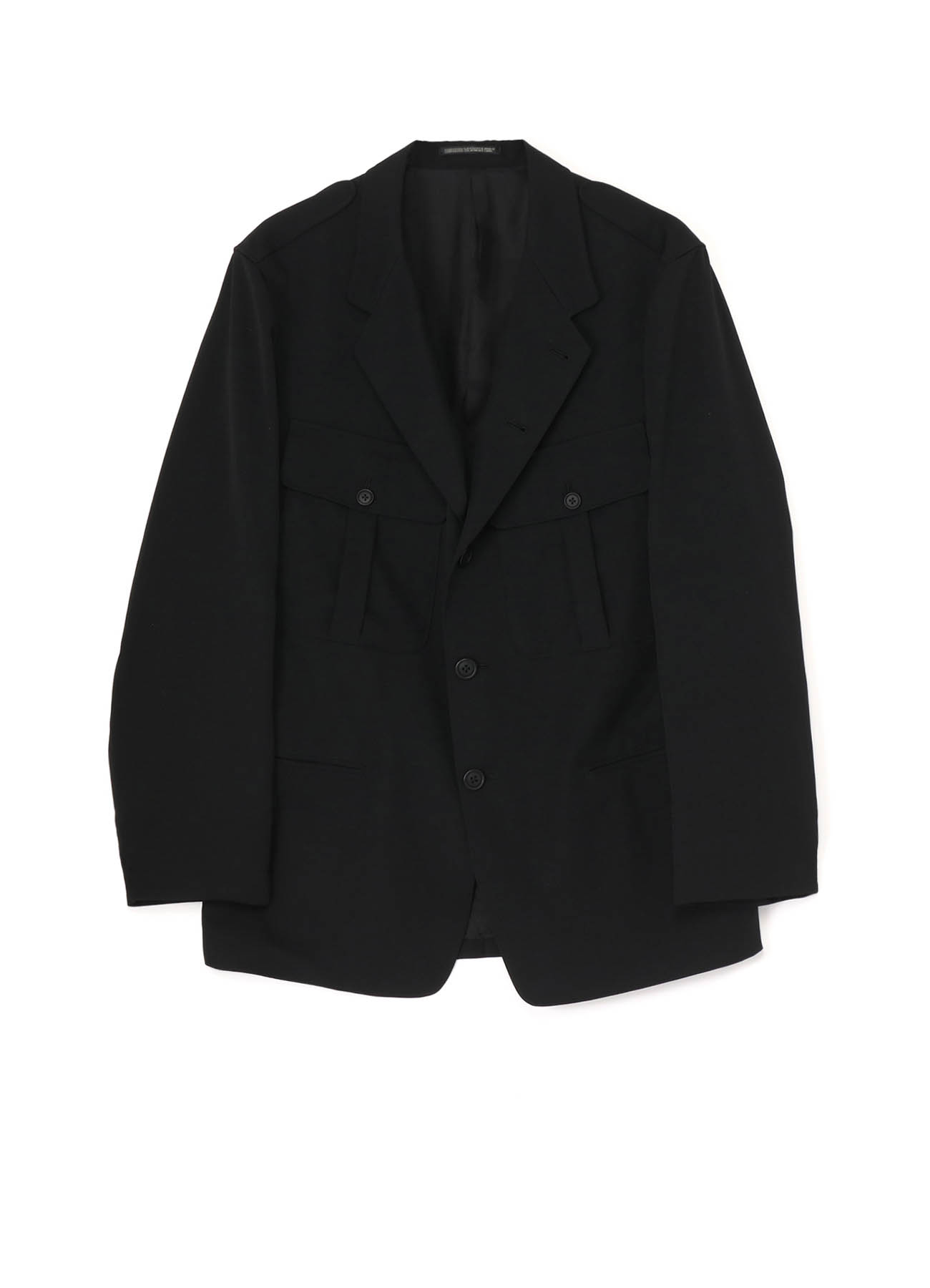 GABARDINE ACTION PLEATS JACKET