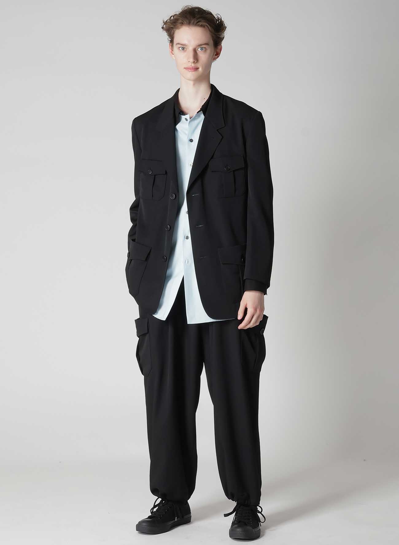 GABARDINE 4-POCKET 3-BUTTON JACKET