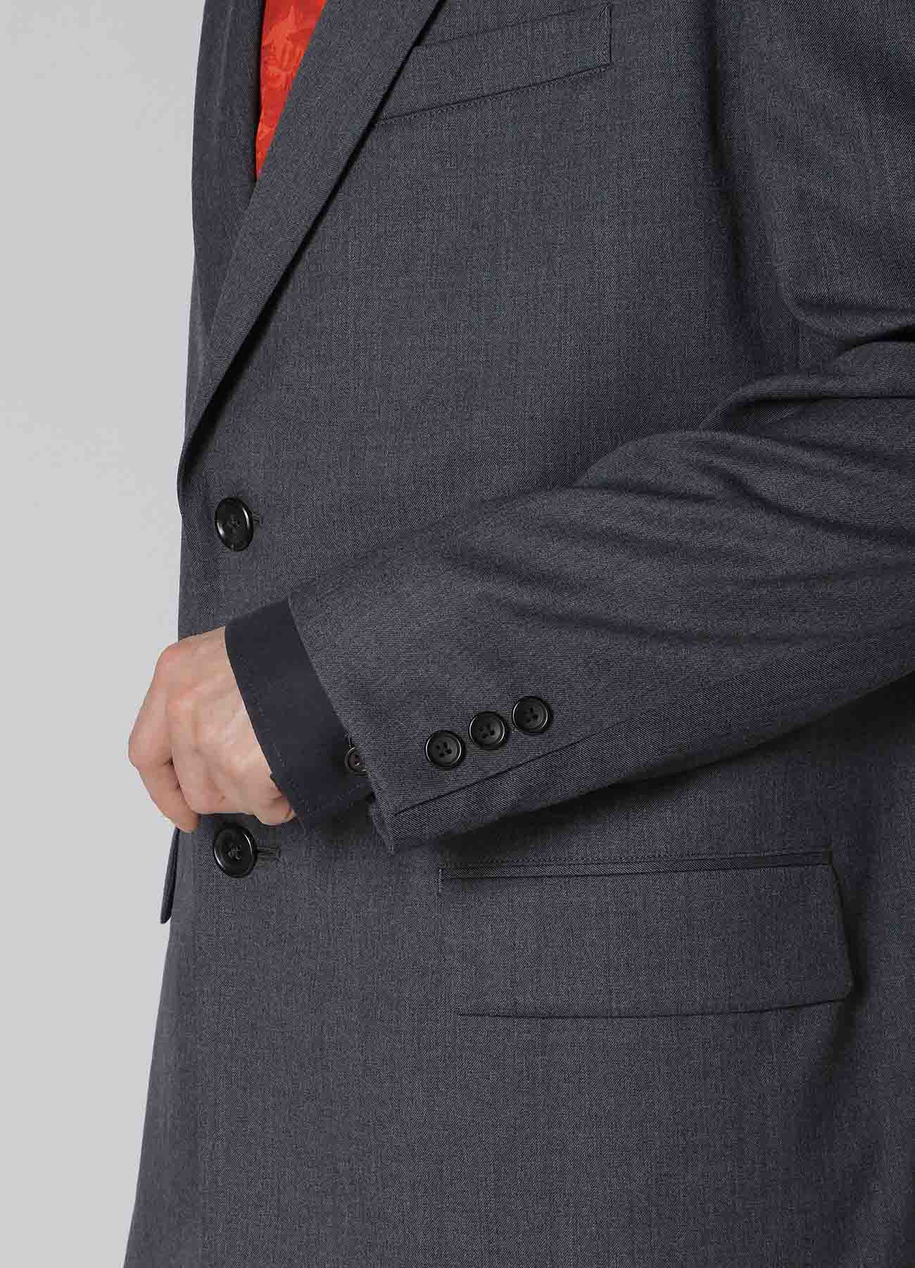 SUIT GABARDINE JACKET WITH 2-BUTTONS