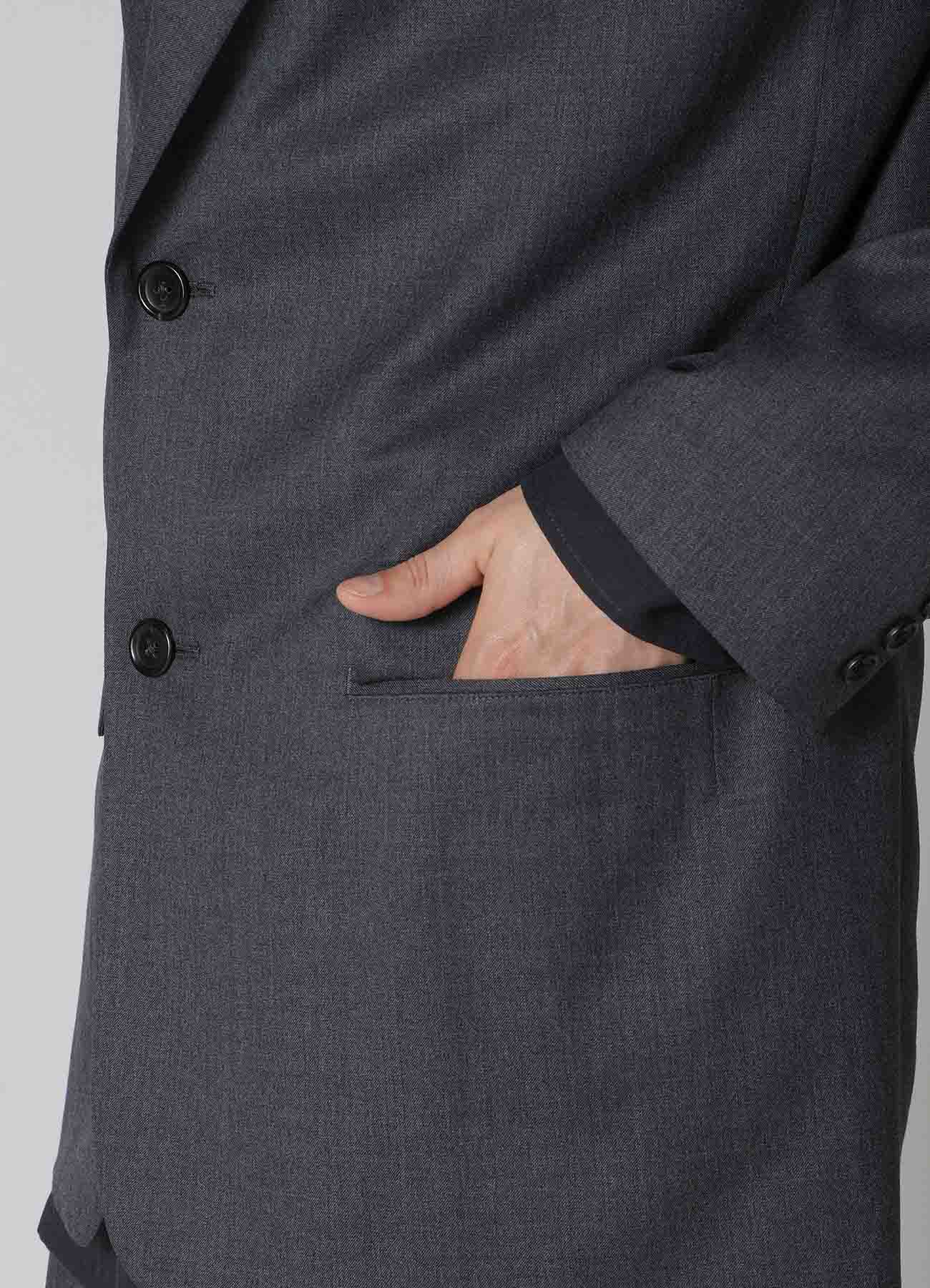 SUIT GABARDINE JACKET WITH 2-BUTTONS