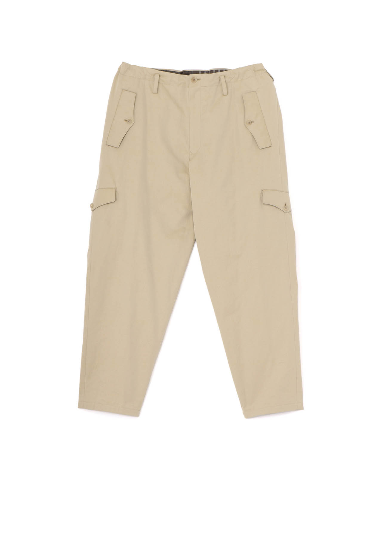 COTTON BURBERRY PANTS WITH FLAP POCKET