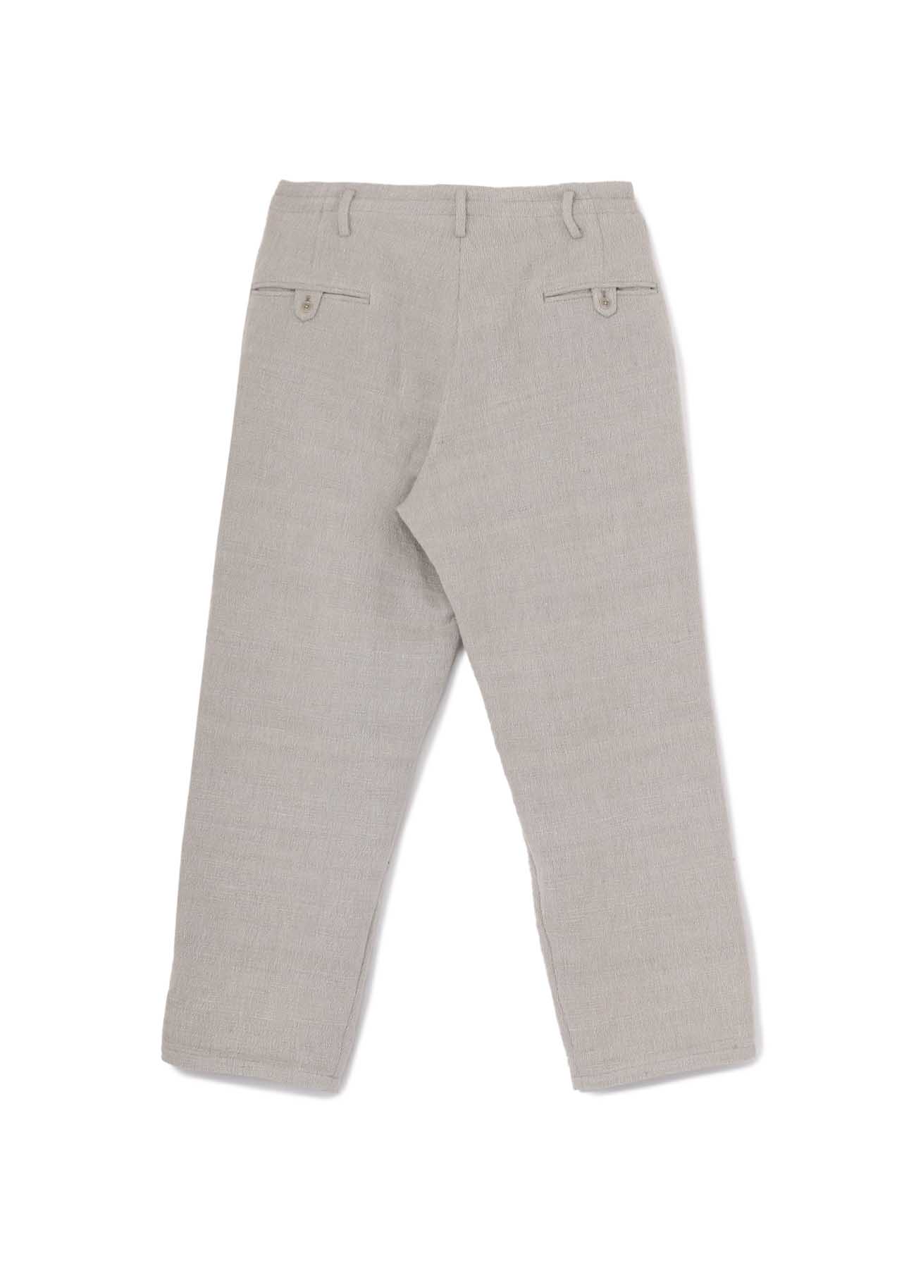 HAND SPAN COTTON PANTS WITH 2-TUCKS CUFF TAB