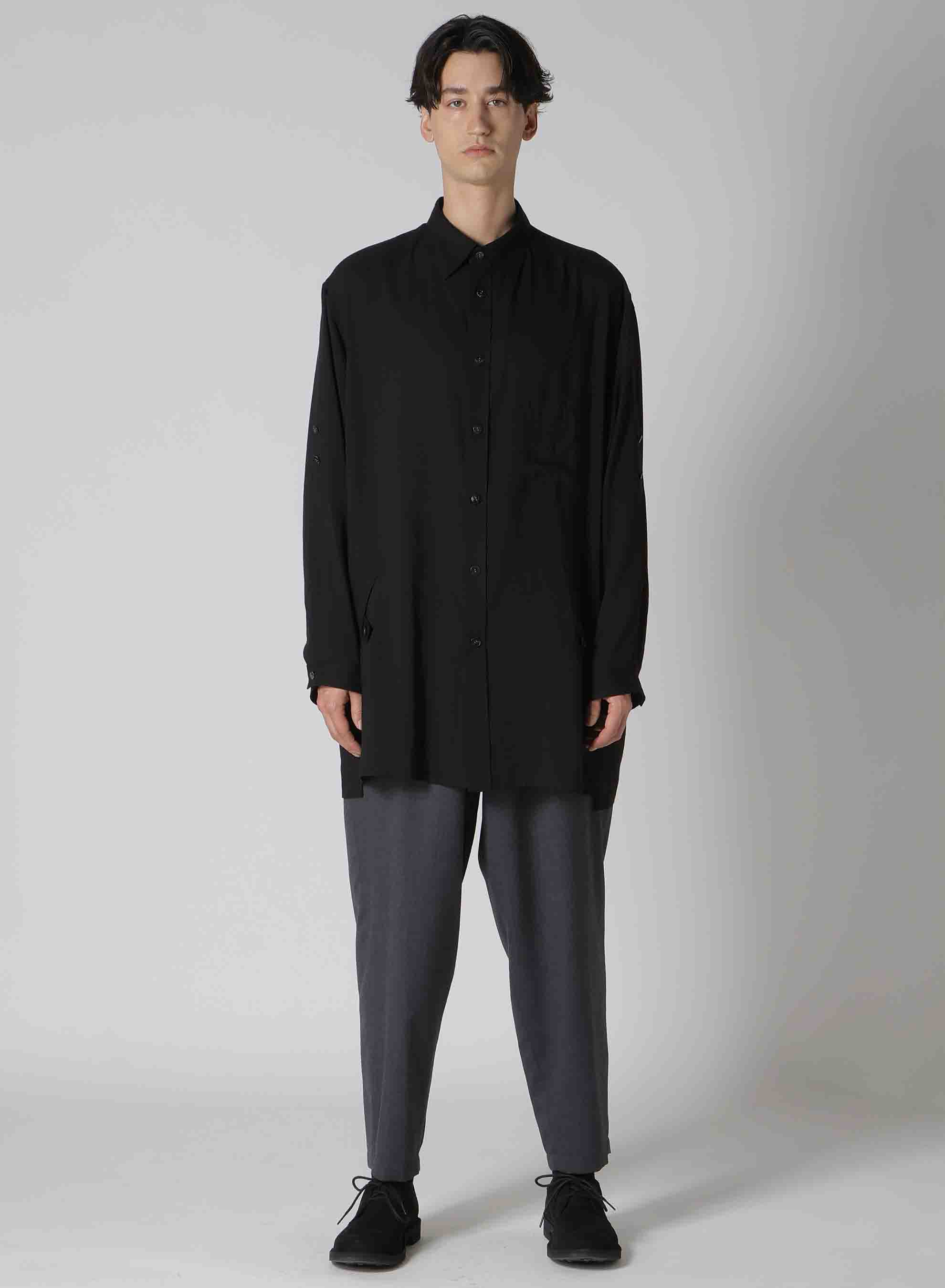 SUIT GABARDINE PANTS WITH SIDE TUCK