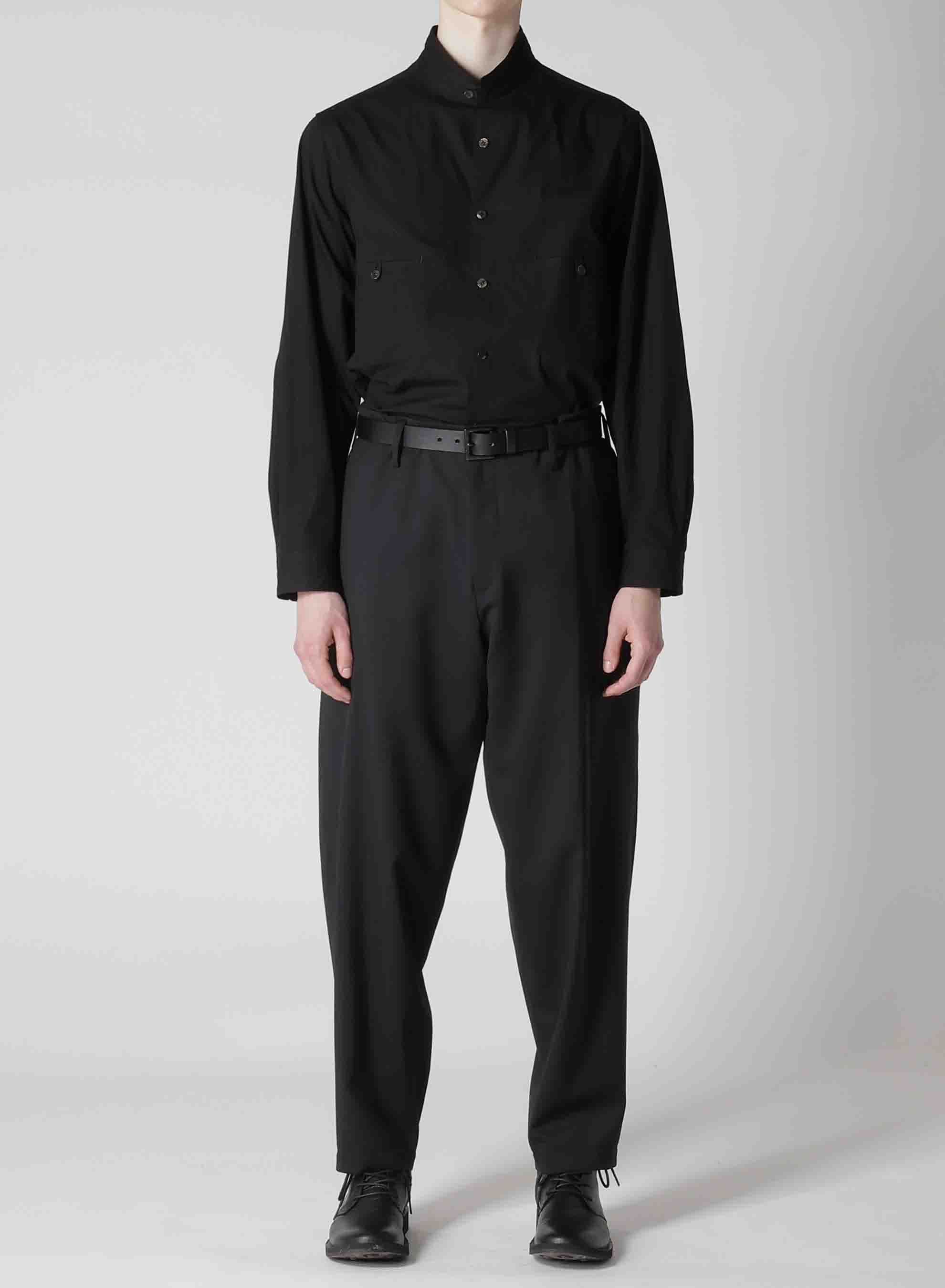 SUIT GABARDINE PANTS WITH SIDE TUCK