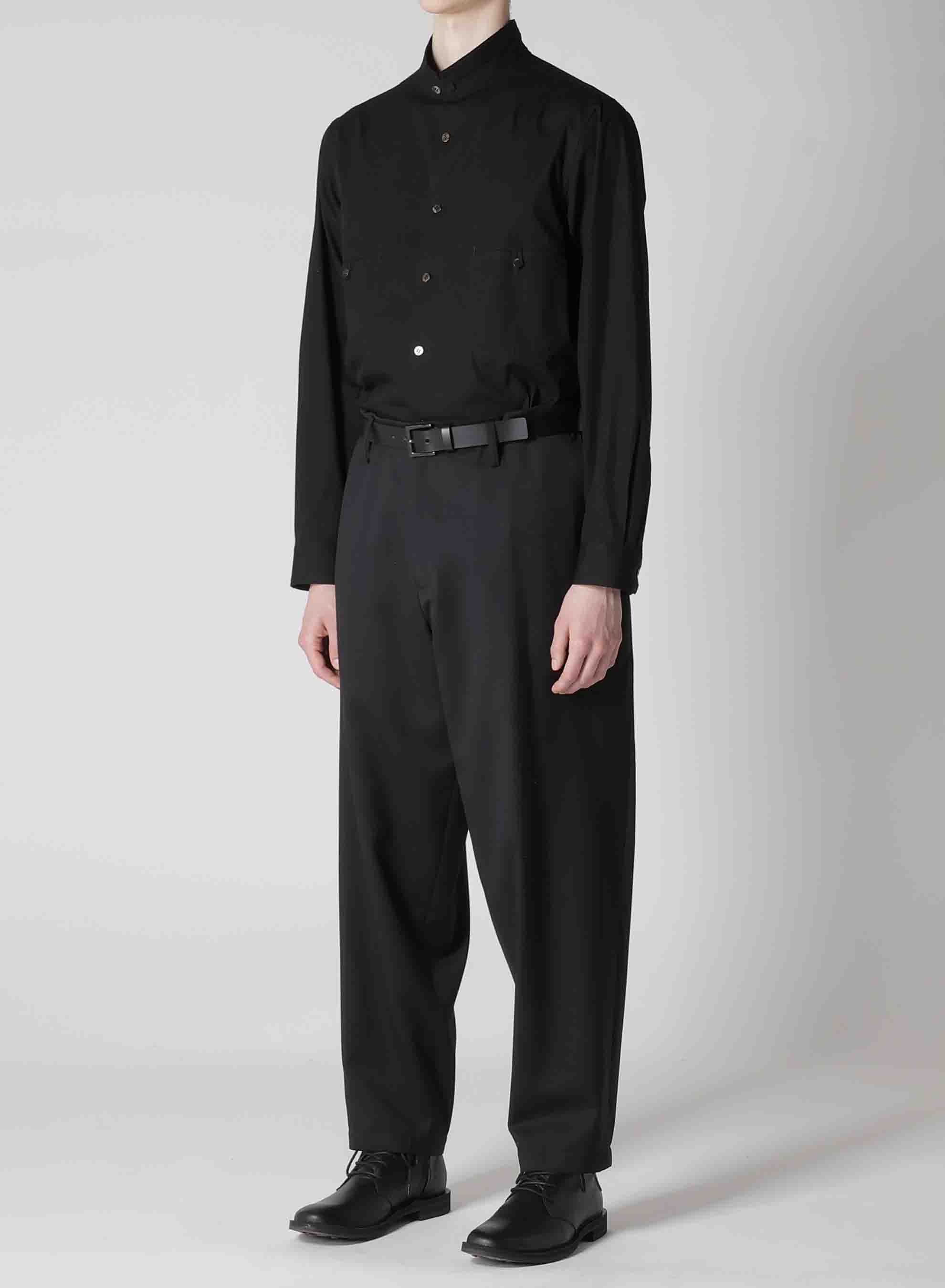 SUIT GABARDINE PANTS WITH SIDE TUCK