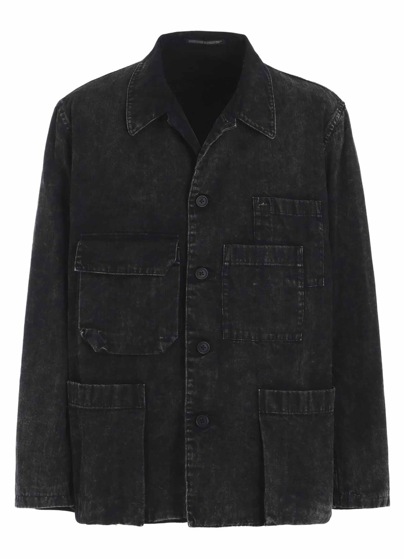 BLEACHING DENIM BLOUSON WITH 5-POCKETS