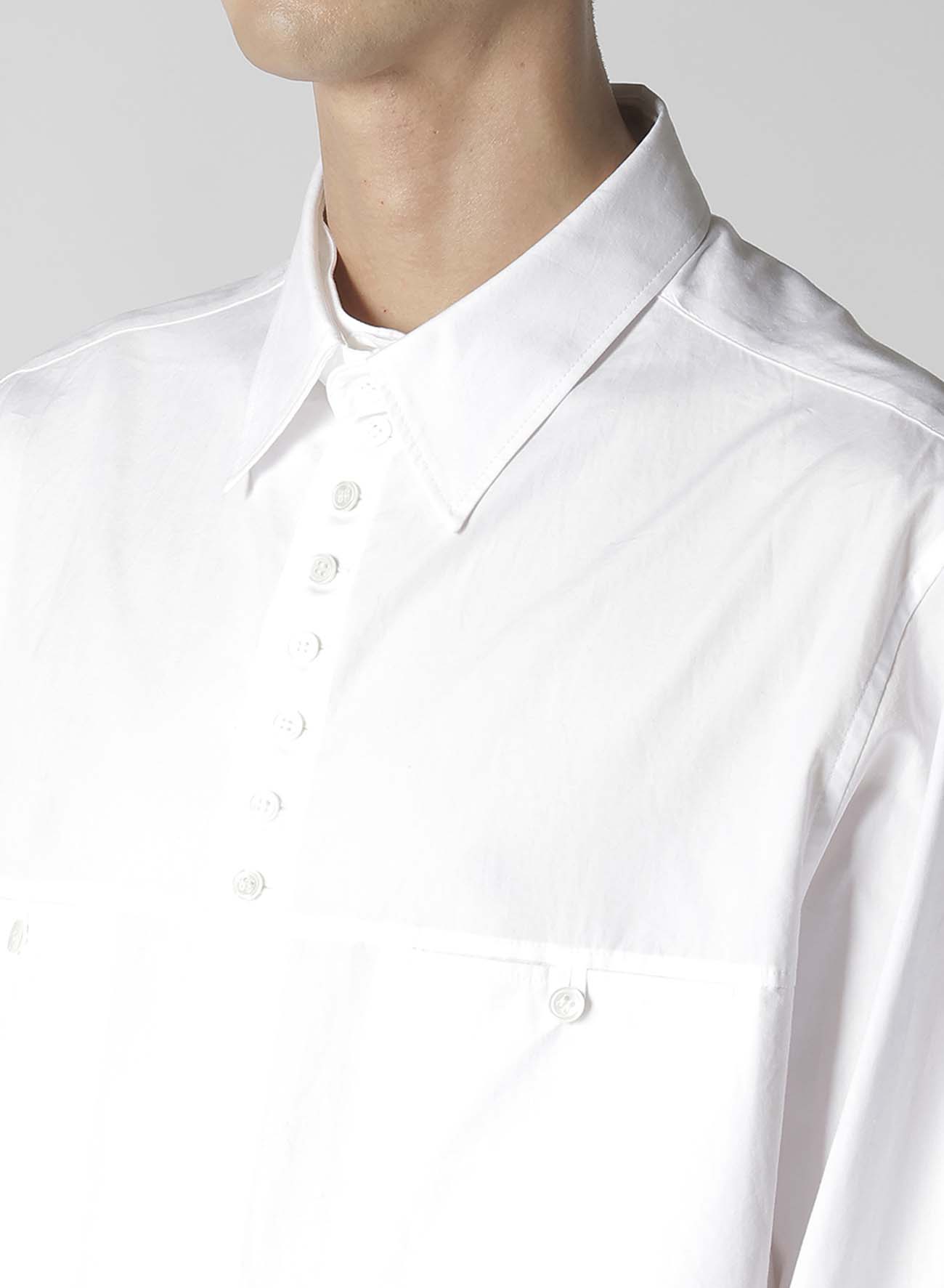 100/2 BROAD BUTTON SHIRT WITH SPARE COLLAR