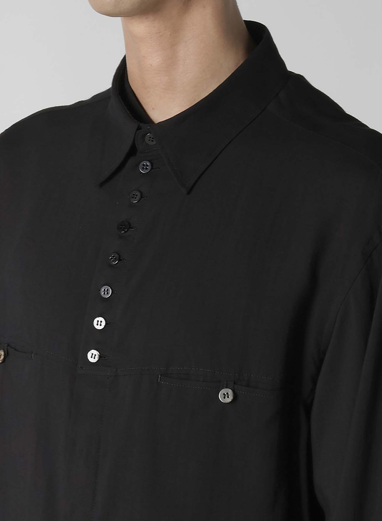 【1/11 10:00(JST) Release】CELLULOSE LAWN BUTTON SHIRT WITH SPARE COLLAR