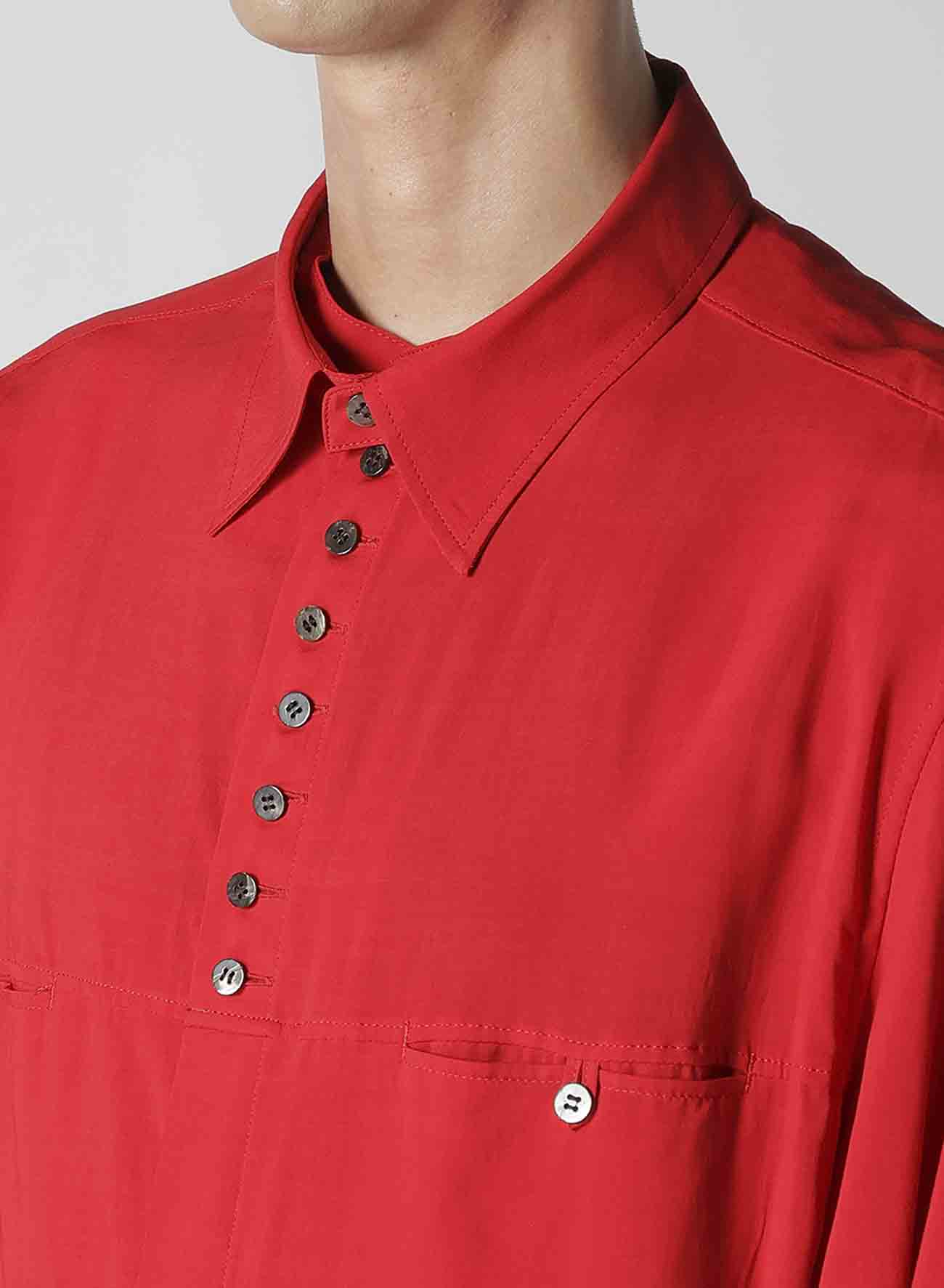 RAYON LAWN BUTTON SHIRT WITH SPARE COLLAR