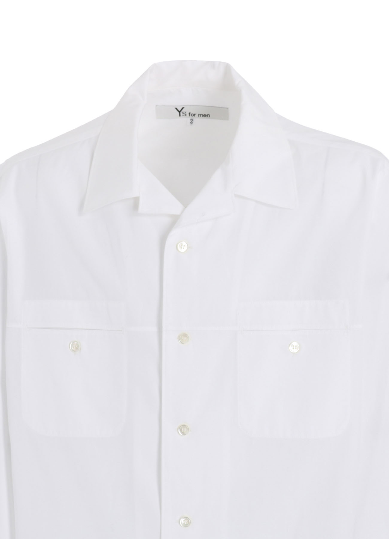 100/2 BROAD SHIRT WITH OPEN COLLAR