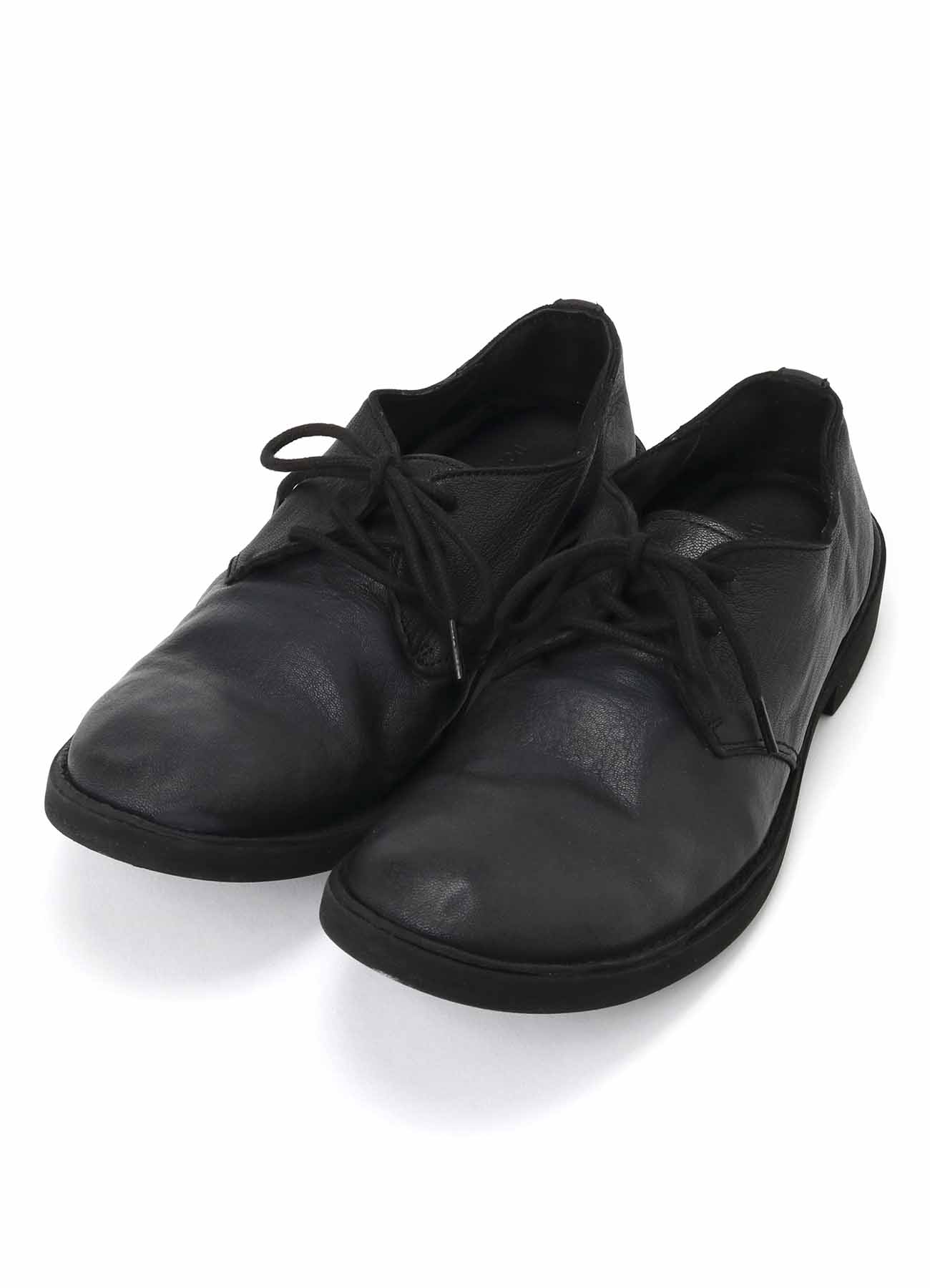 GARMENT DYED GOAT SKIN 3HOLE PLAIN TOE SHOES