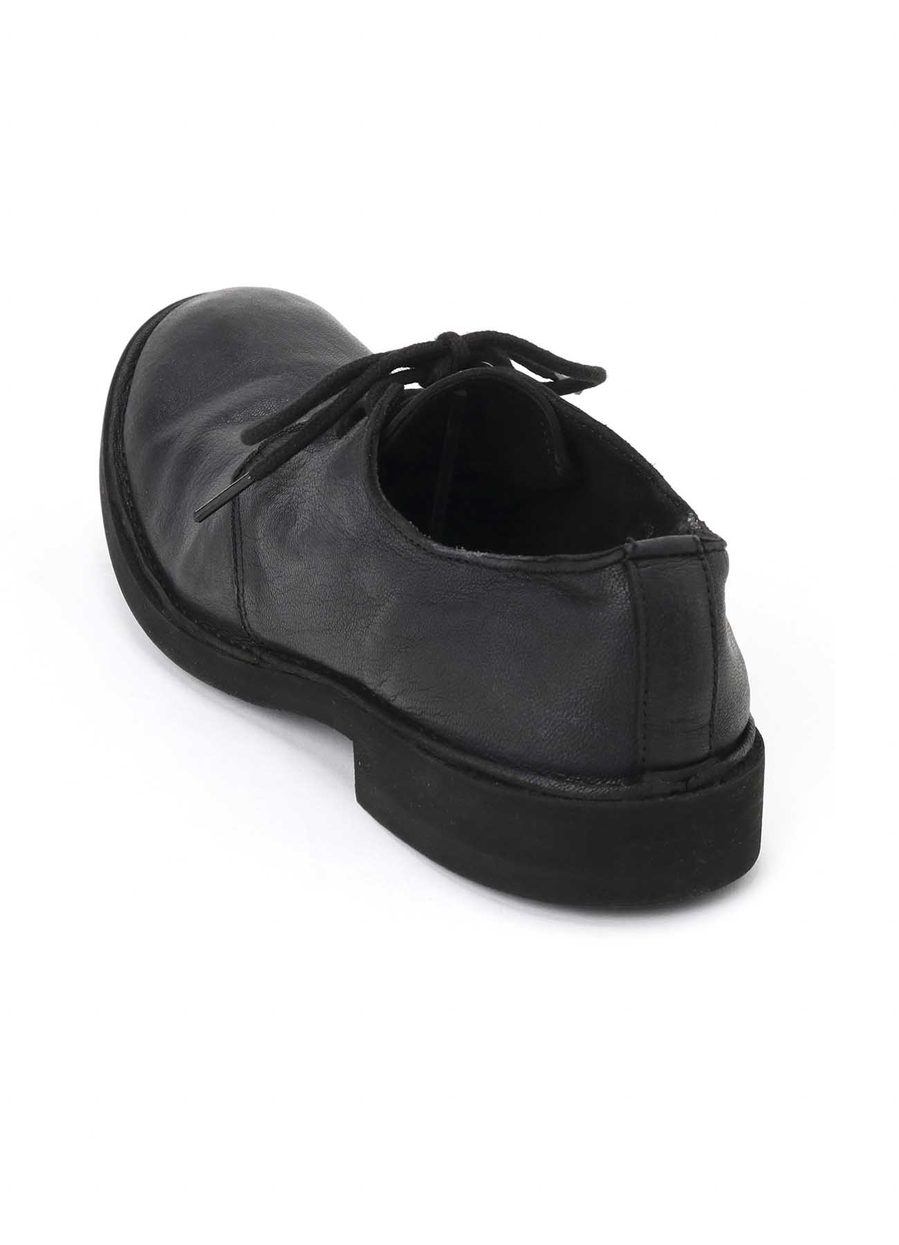 GARMENT DYED GOAT SKIN 3HOLE PLAIN TOE SHOES