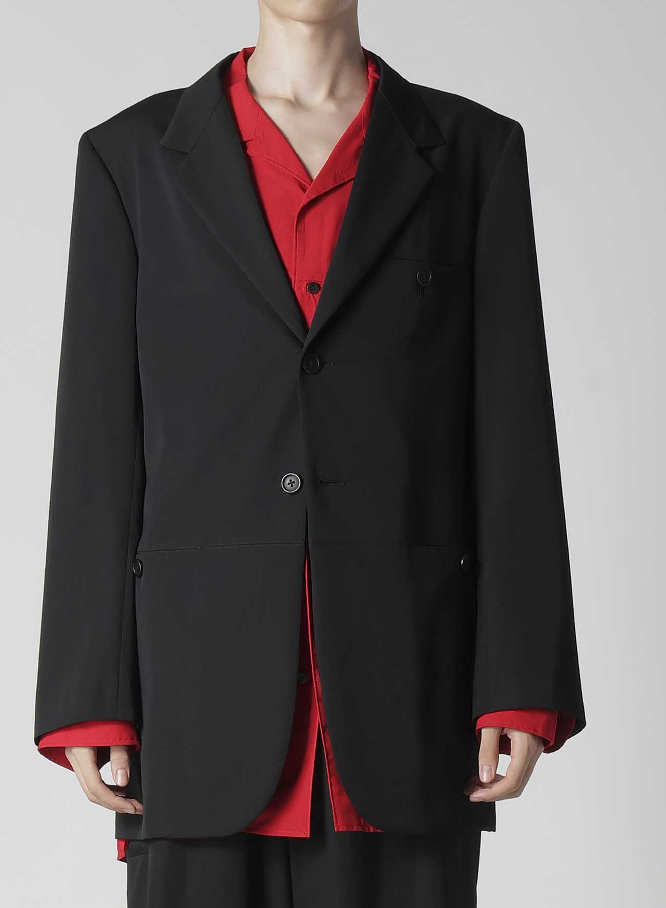 WOOL GABARDINE PARALLEL PANELED JACKET