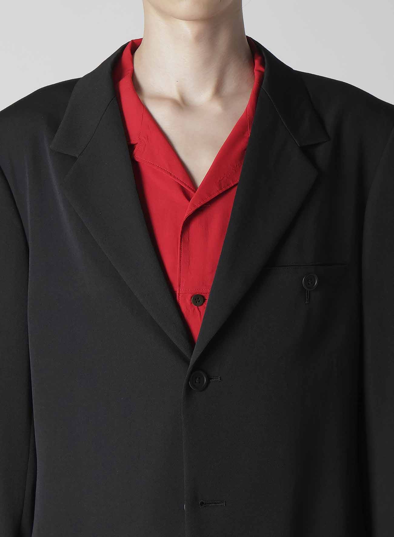 WOOL GABARDINE PARALLEL PANELED JACKET