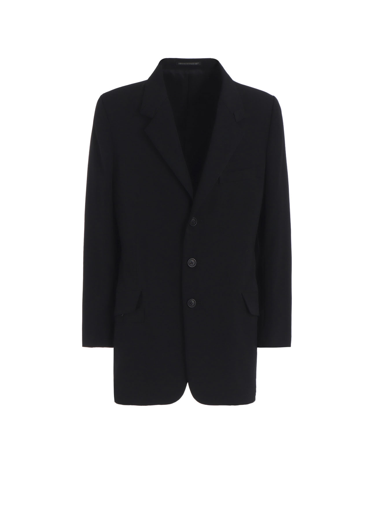 WOOL GABARDINE TURN BACK COLLAR JACKET