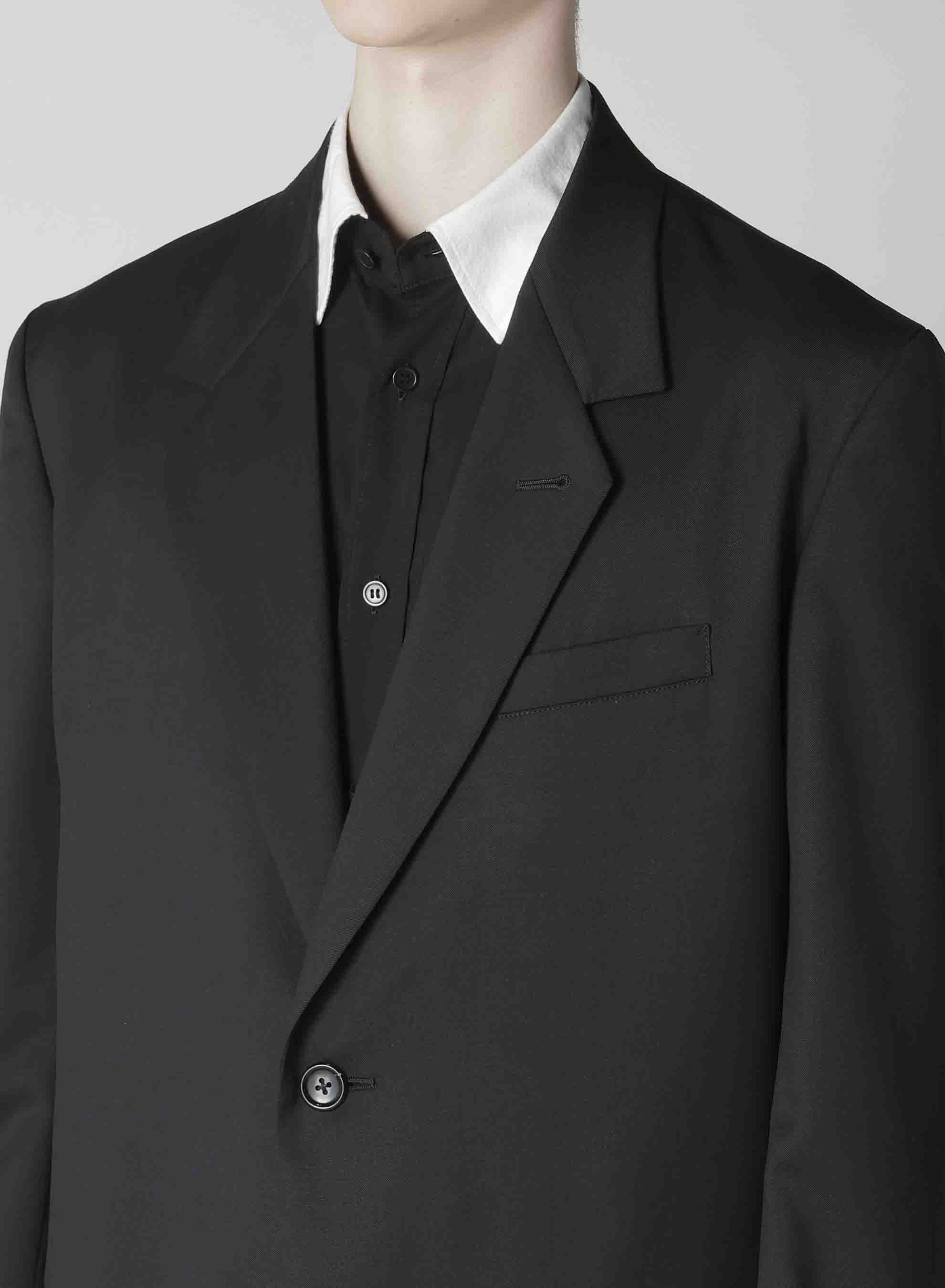 SUIT GABARDINE JACKET WITH 2-BUTTONS