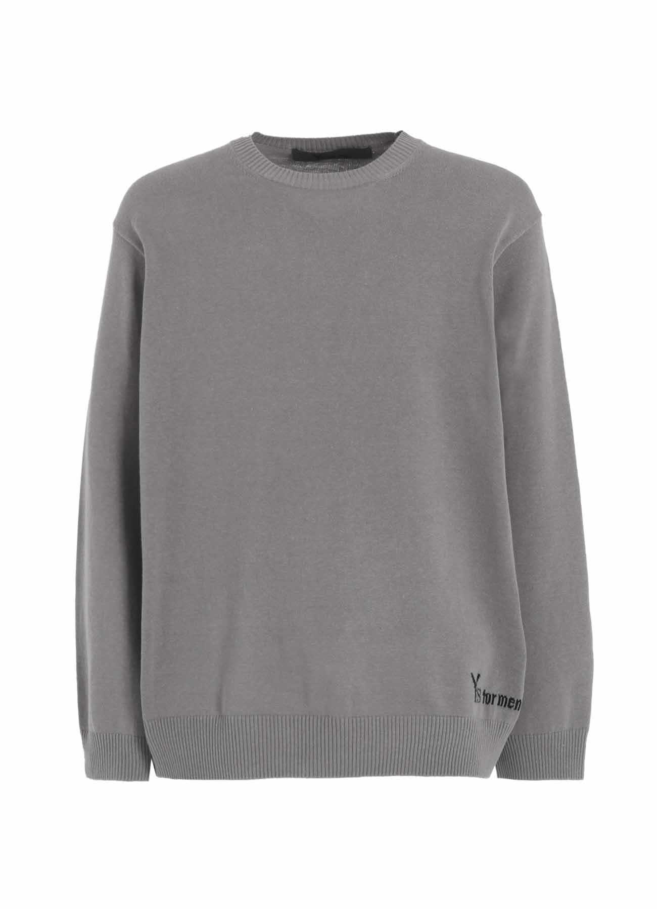 Y's for men INTERSIA LOGO ROUND NECK PULL OVER KNIT