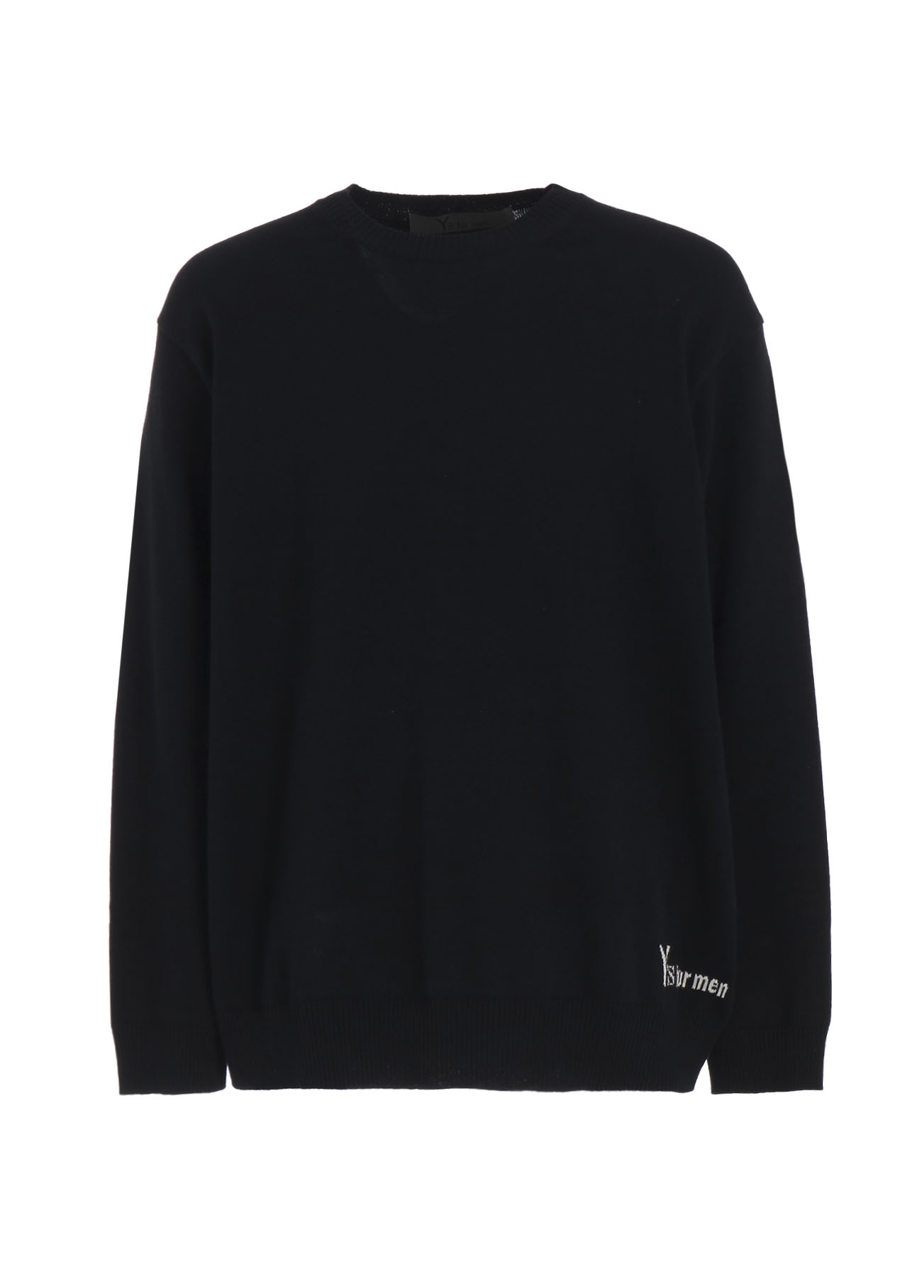 Y's for men INTERSIA LOGO ROUND NECK PULL OVER KNIT